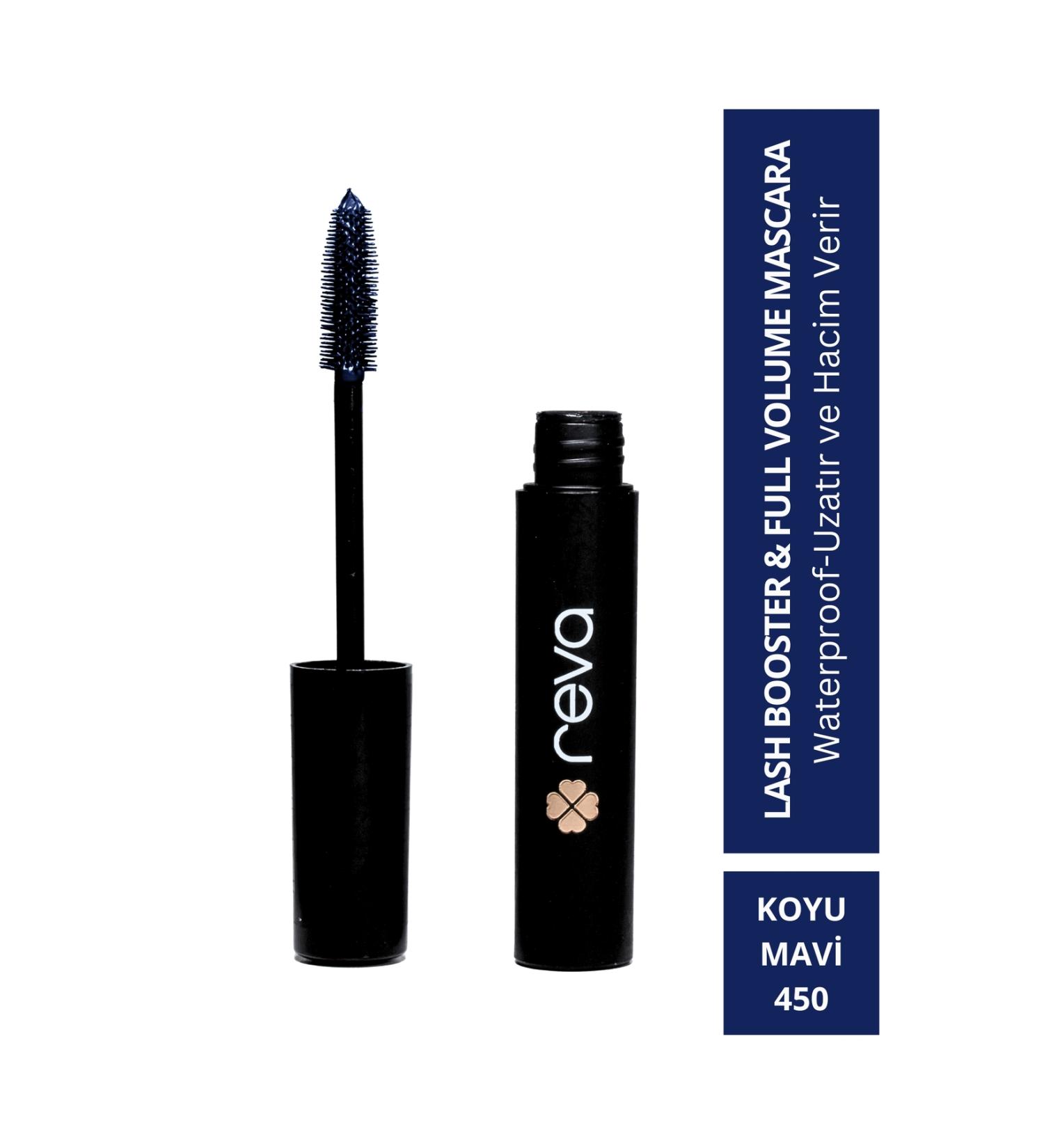 REVA Lash Booster & Full Volume Color Mascara - Full Volume & Lengthening Color Mascara Dark Blue 450 - Buy Online on GoSupps.com