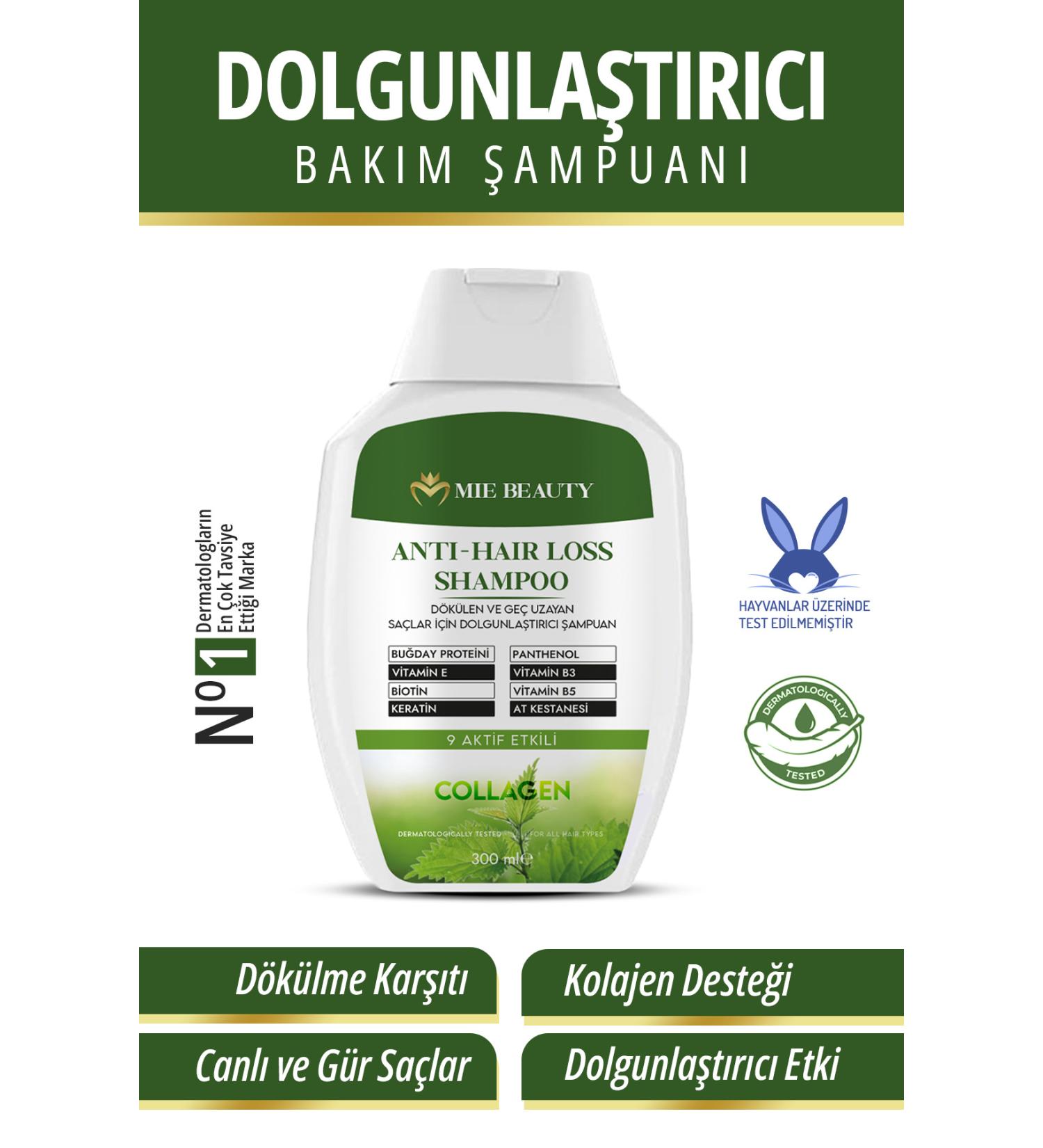 MIE BEAUTY Collagen and Keratin Anti-Hair Loss Fast Hair Growth Plumping Repairing Nourishing Shampoo - Buy Online on GoSupps.com