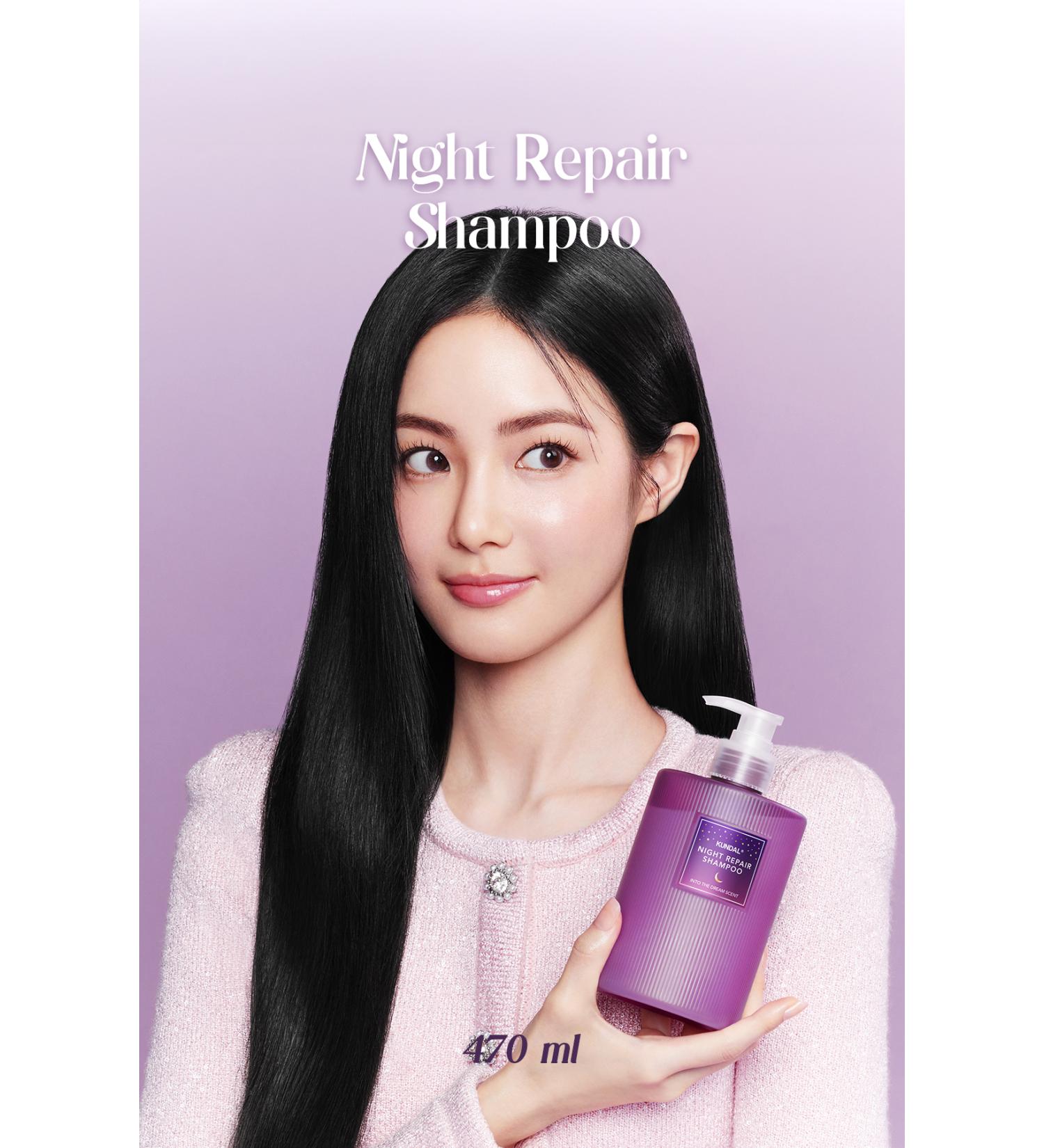 Kundal Intensive Repairing Moisturizing and Styling Care Shampoo KUNDAL Night Repair Shampoo 470ml - Buy Online on GoSupps.com