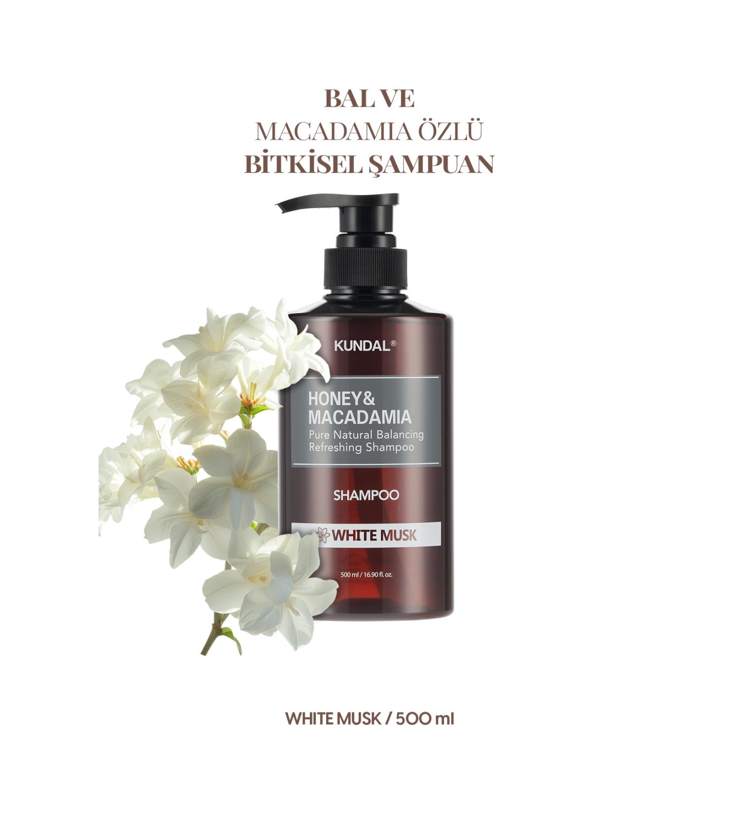 Kundal Anti-Breakage Nourishing Care Shampoo KUNDAL Honey & Macadamia Nature Shampoo 500ml White Musk - Buy Online on GoSupps.com