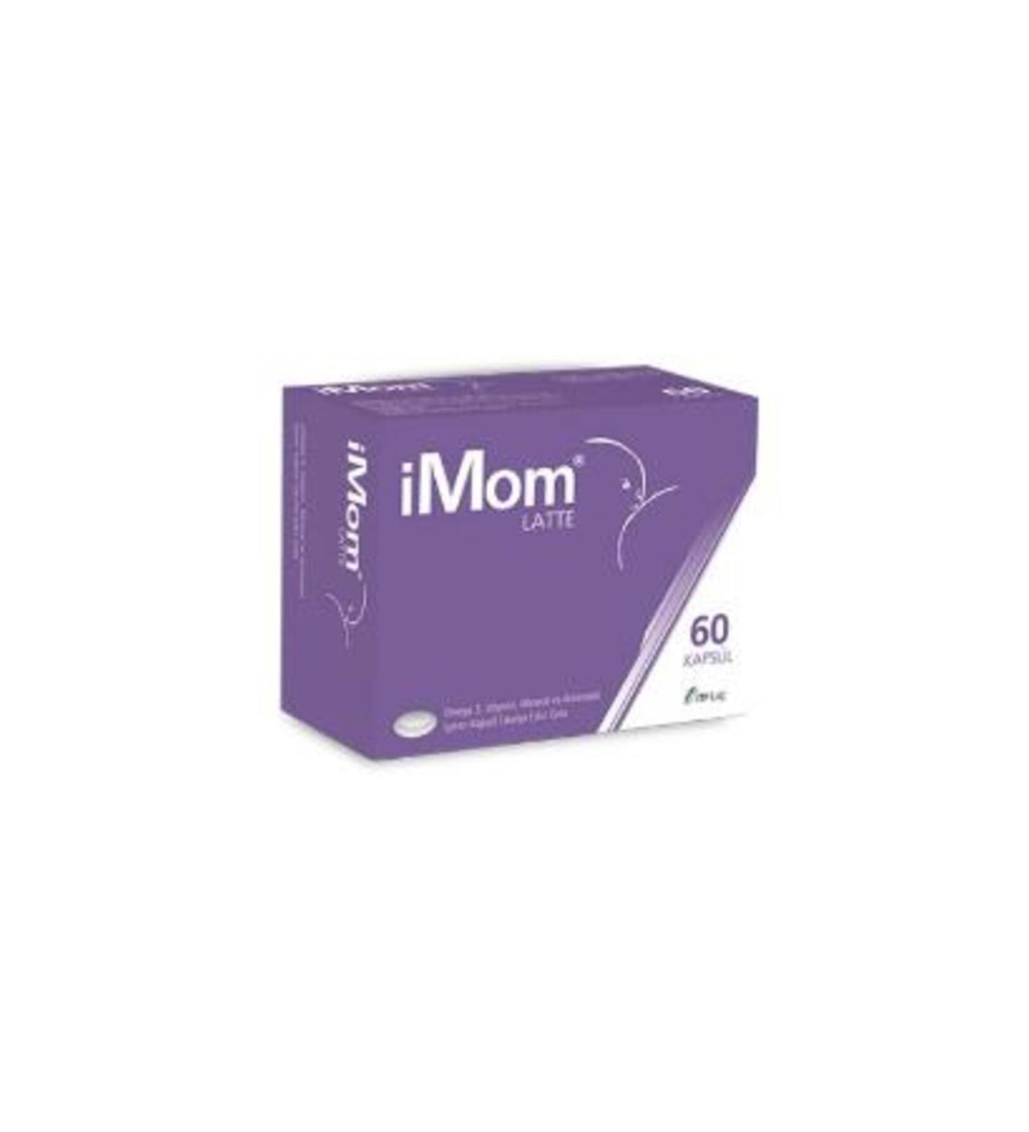 Imom Latte Omega 3 Food Supplement 60 Capsules