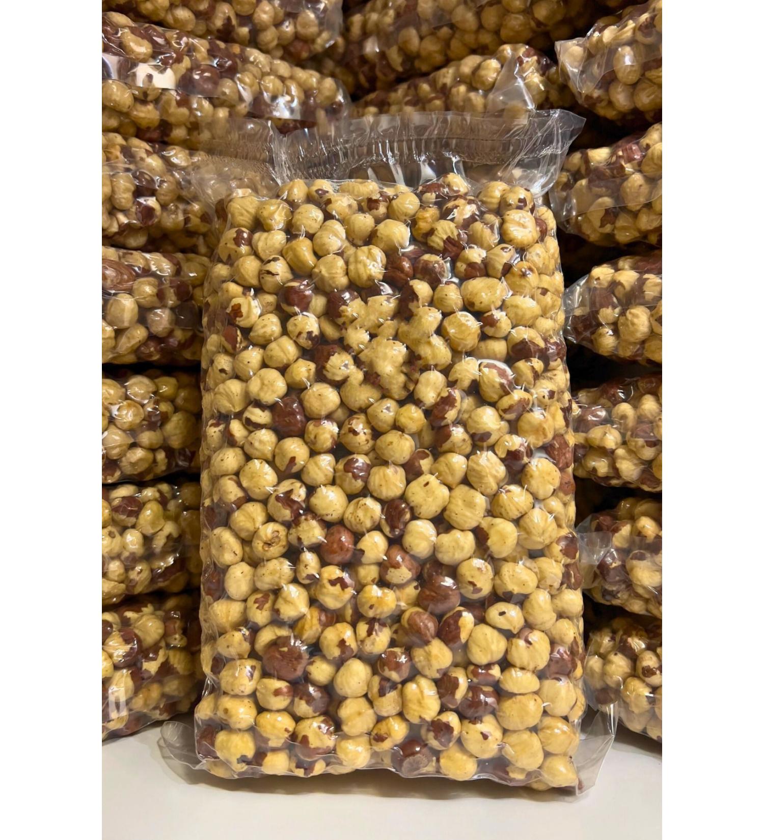 Roasted Medium Size New Crop Partially Skinned Hazelnuts 500 gr - Buy Online on GoSupps.com