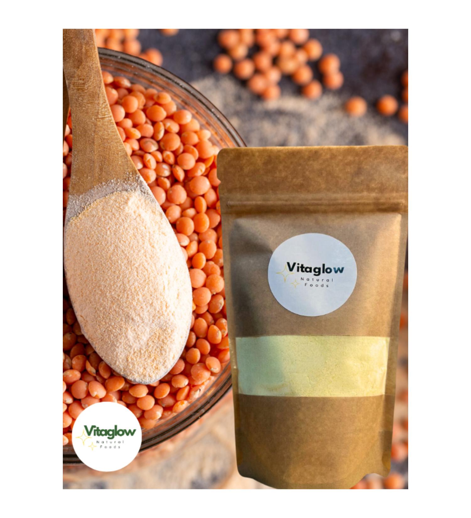 Vitaglow Lentil Flour (1 Kg) Natural Red Lentil Flour
