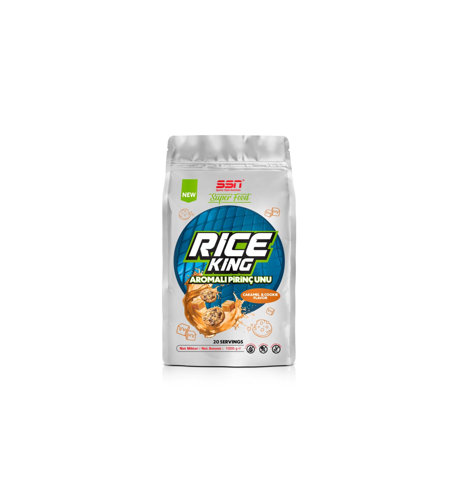 SSN Sports Style Nutrition Superfood Rice King 1000 gr Flavored Rice Flour (Caramel and Cookies) - Buy Online on GoSupps.com