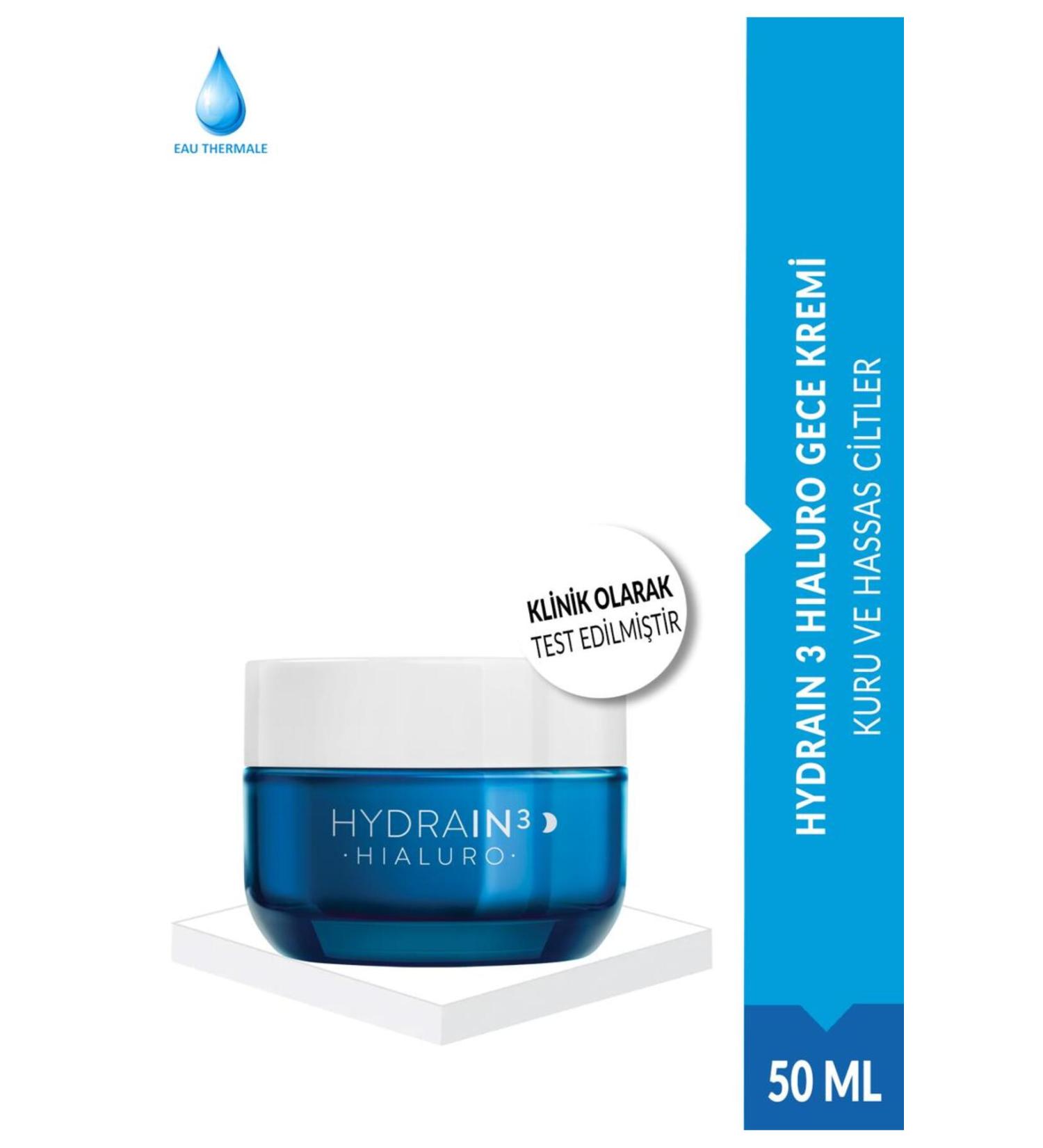 DERMEDIC Hydrain3 Hialuro Night Cream 50ml - Buy Online on GoSupps.com