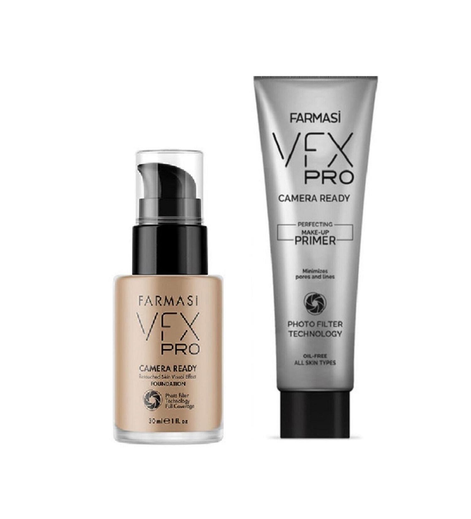 Farmasi Vfx Pro Camera Ready Foundation Vanilla 30 ml Makeup Base 25 ml
