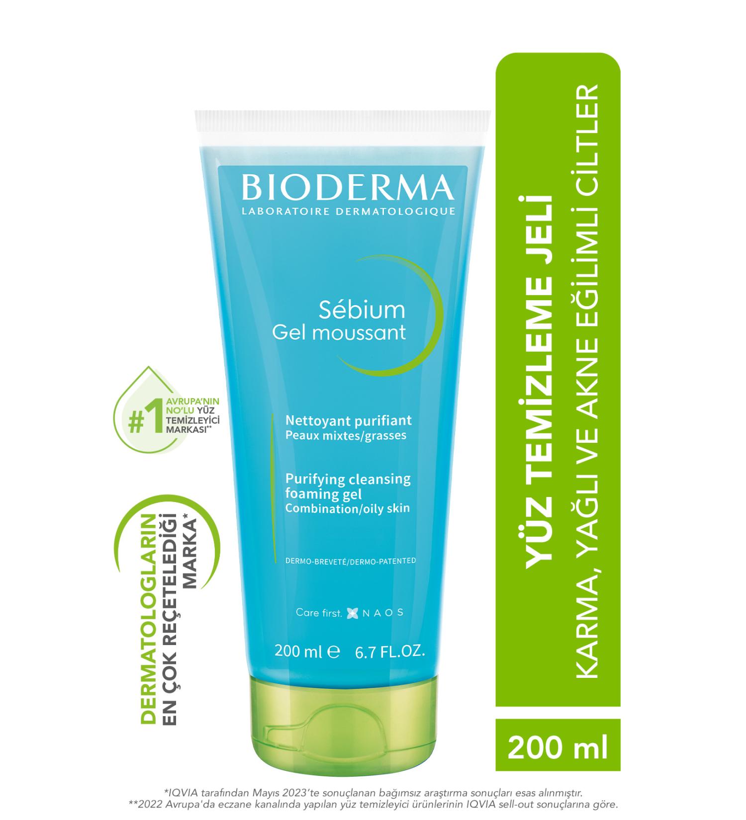 Bioderma Sebium Foaming Gel 200 ml - Buy Online on GoSupps.com