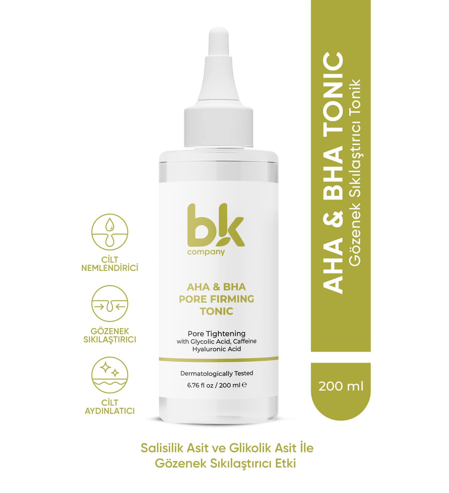 BK COMPANY Pore Tightening Purifying and Revitalizing Effective Facial Care Tonic 200 ML (GLYCOLIC ACID - AHA)