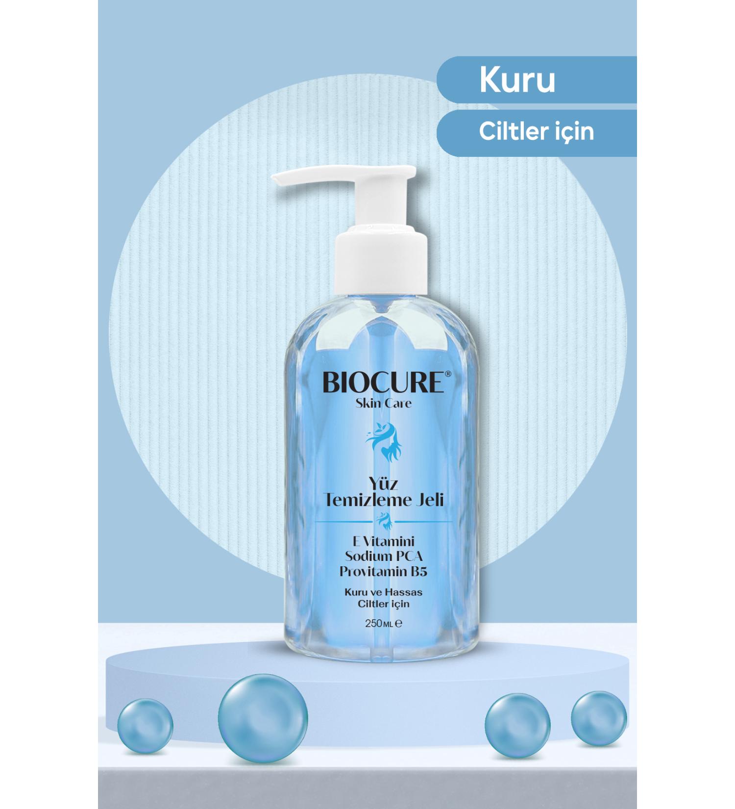 Biocure Facial Cleansing Gel Deep Cleanser for Dry Sensitive Skin 250ml - Buy Online on GoSupps.com