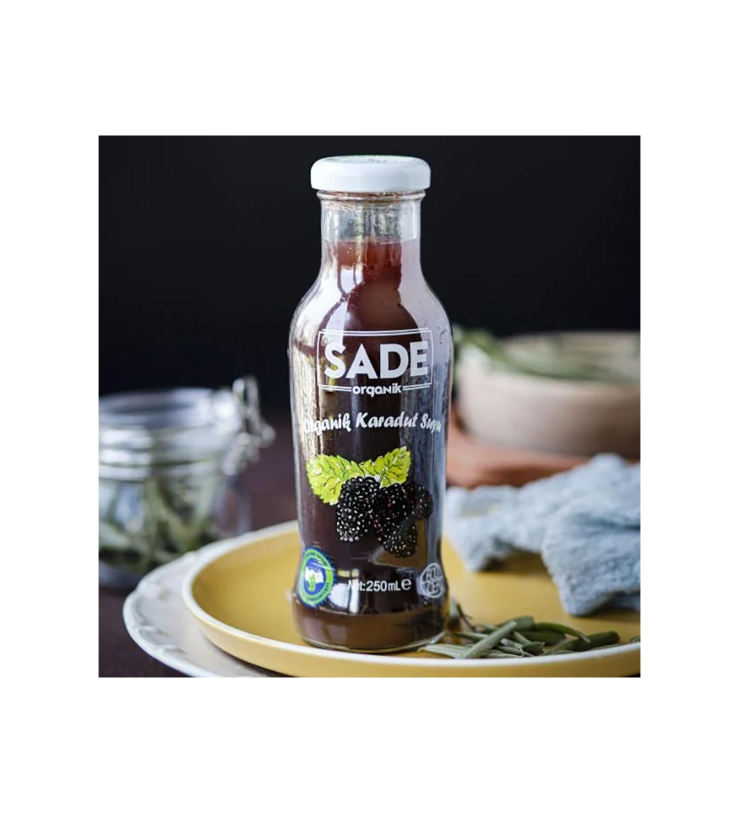 SADE Organic x 4 Bottles Black Mulberry Juice 250 ml