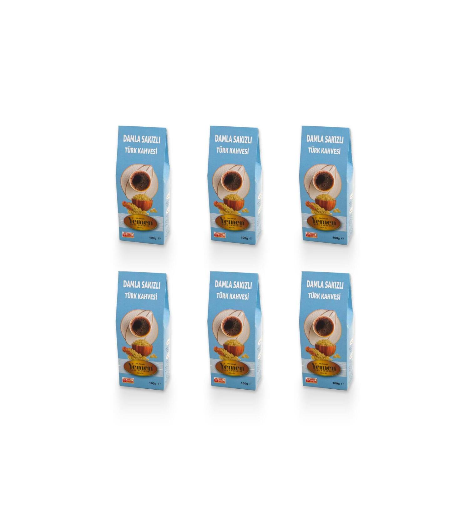 YEMEN KURUKAHVE Turkish Coffee with Mastic - 100 gr x 6 - Yemen Kuru Kahvecisi