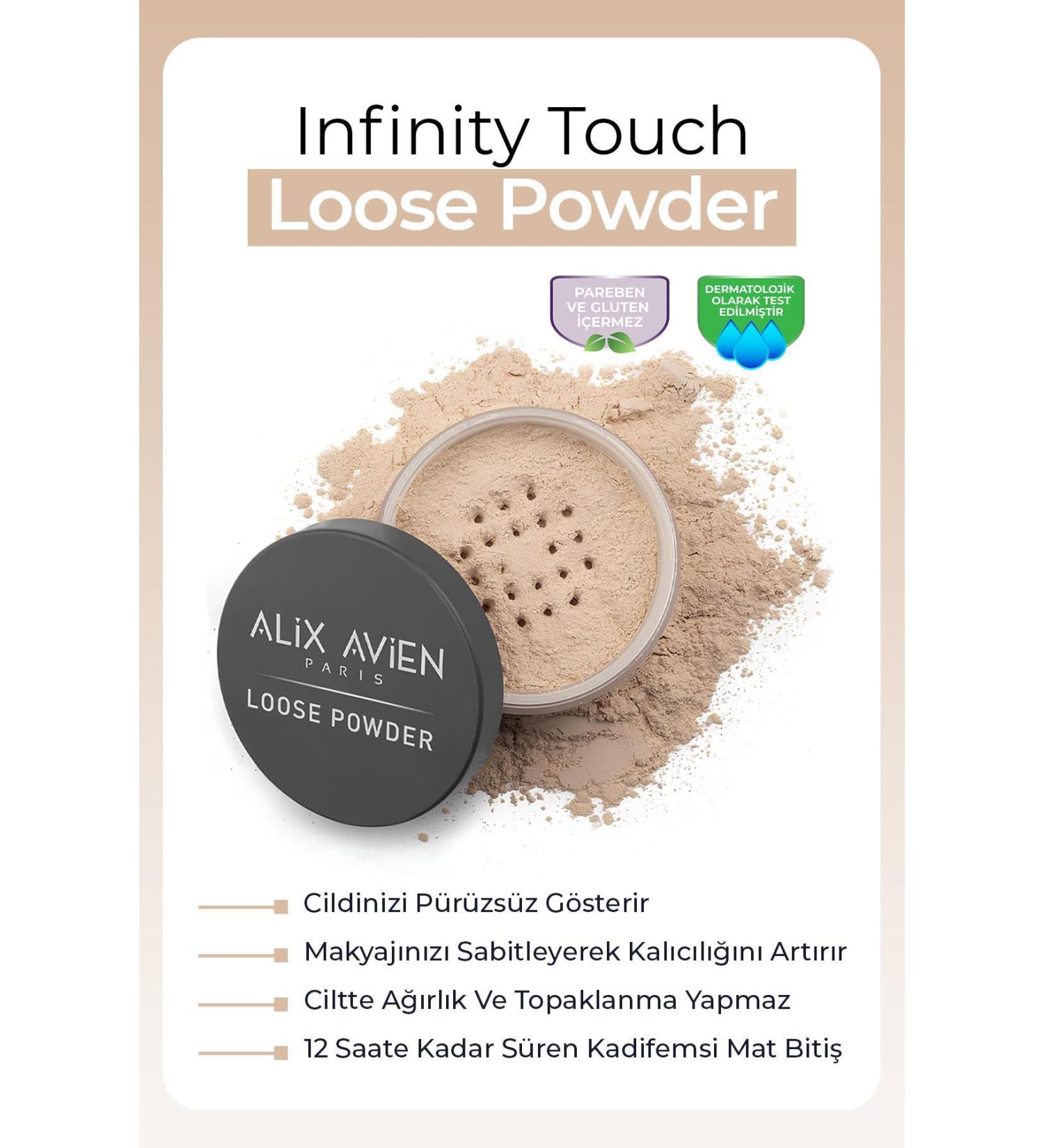 Alix Avien Silky Loose Powder - Fixing Effect Matte Finish - Loose Powder 03 Soft Apricot - Buy Online on GoSupps.com