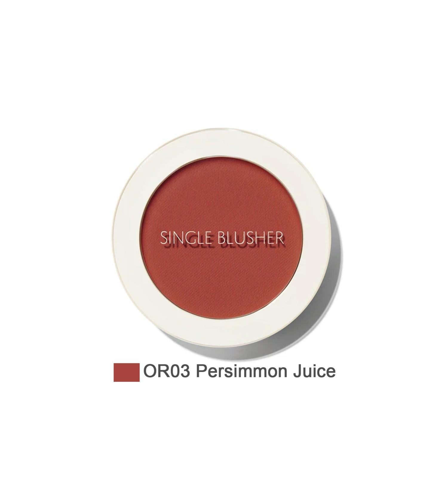 The Saem Sebum Controlling Single Powder Blush - Saemmul Single Blusher- Persimmon Juice - Buy Online on GoSupps.com