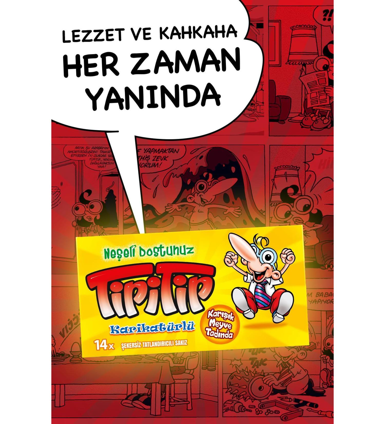 Tipitip Mixed Fruit Flavored Gum 27 gr - 12 Pieces - Buy Online on GoSupps.com