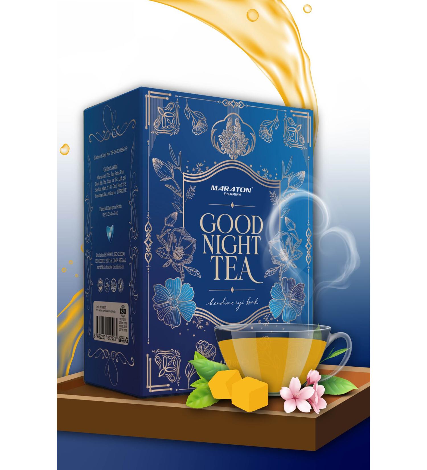 MARATON Good Night Tea - Natural Content Sleeping Tea (Fennel Cumin Anise Pomegranate Peel Pomegranate)