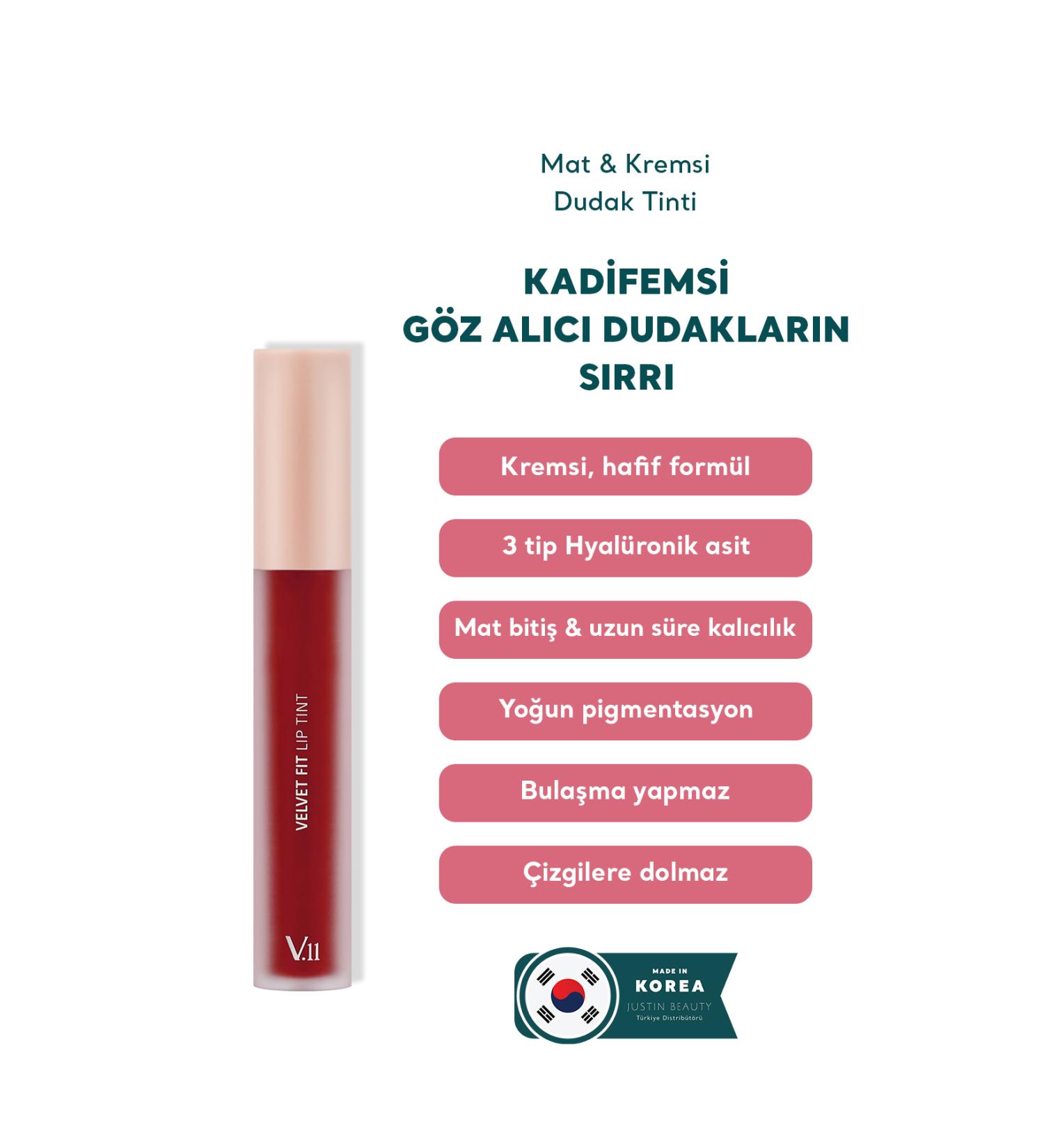 Village 11 Factory Velvet Fit Lip Tint Melted Cherry 4.7g - Matte & Creamy Lip Tint - Buy Online on GoSupps.com