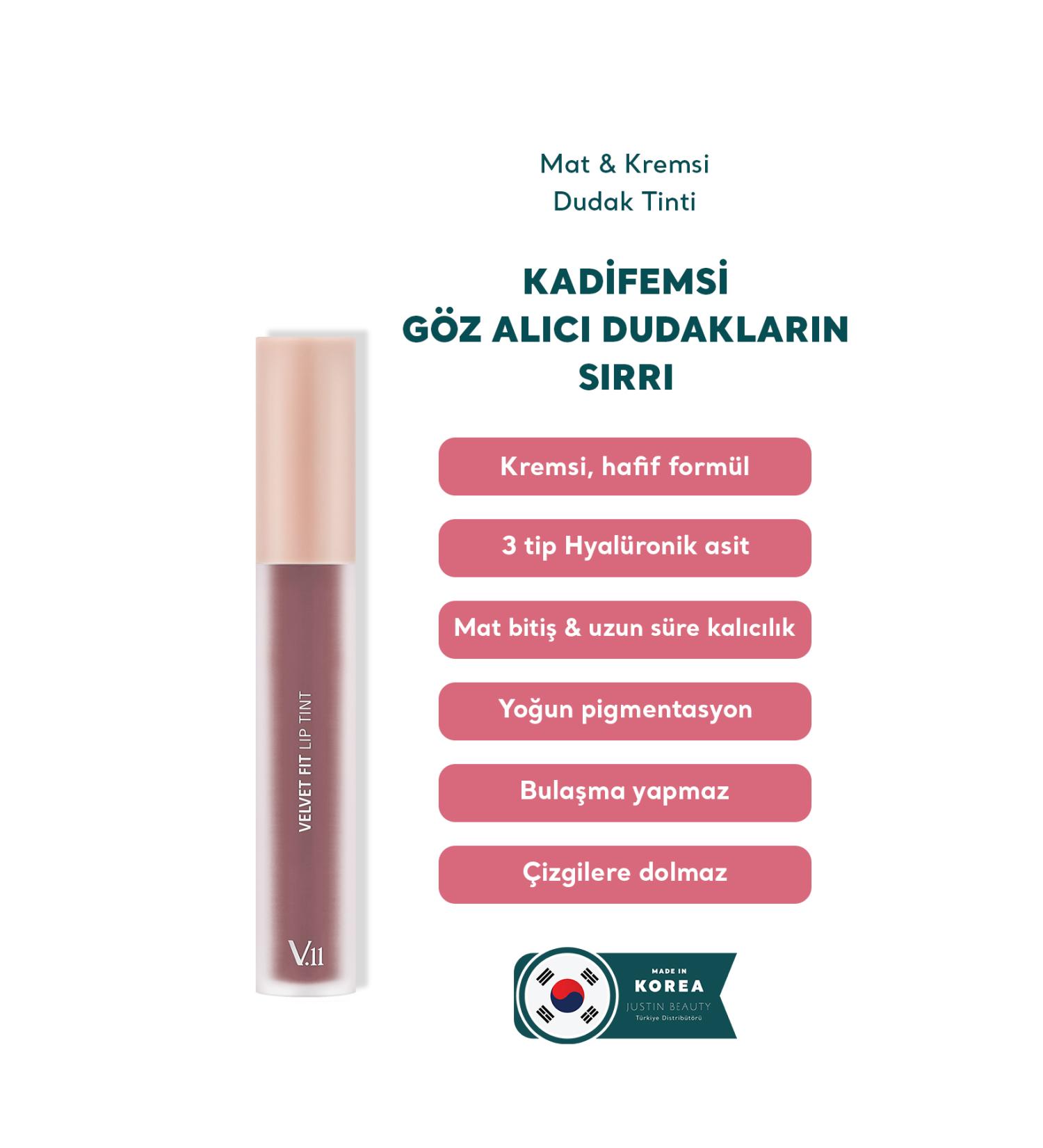 Village 11 Factory Velvet Fit Lip Tint Lucky Mulberry 4.7g - Matte & Creamy Lip Tint - Buy Online on GoSupps.com