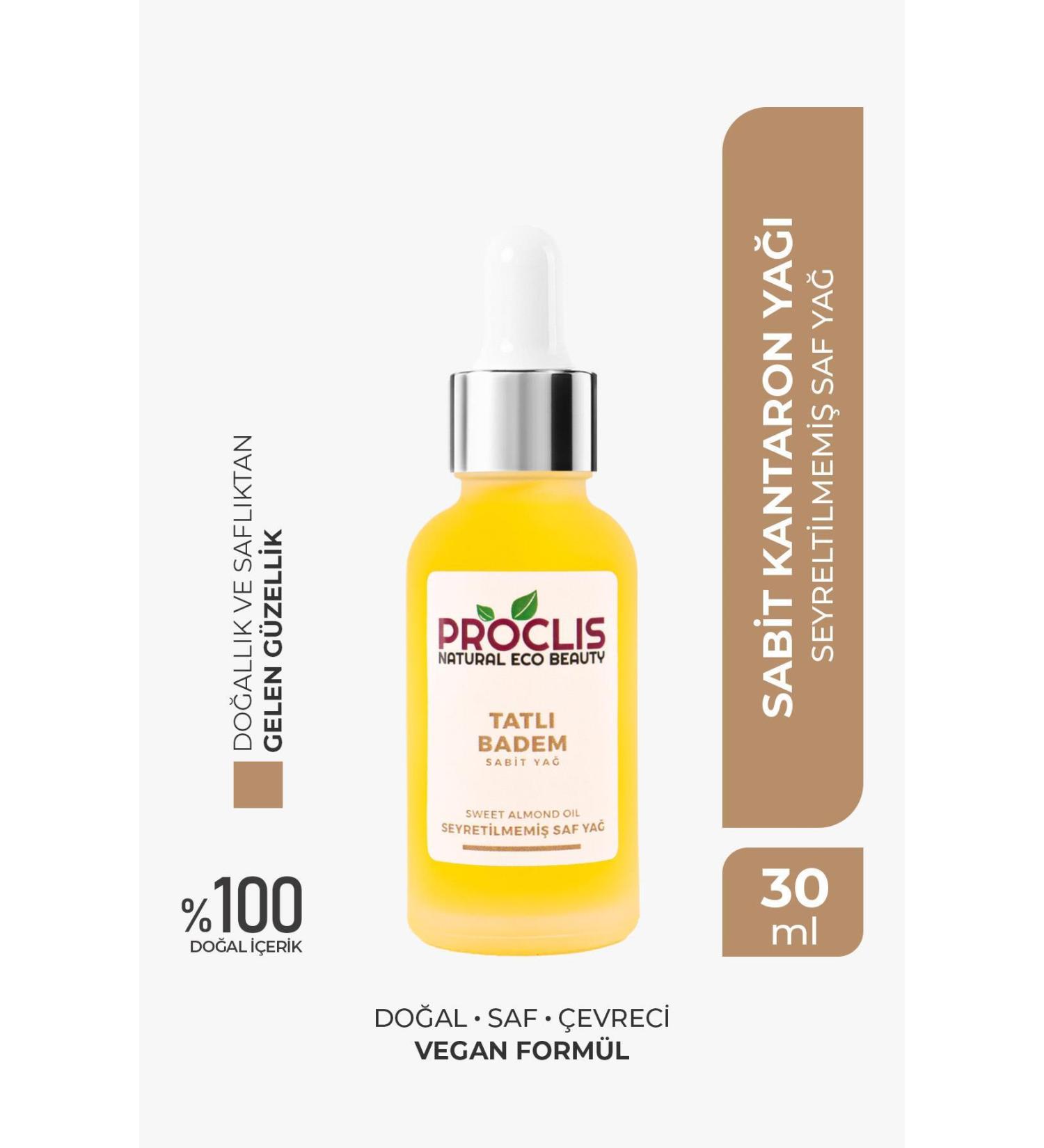 proclis PROCLIS Sweet Almond Oil Fixed Almond Oil Sweet Almond Oil Prunus Amygdalus Dulcis 30ml