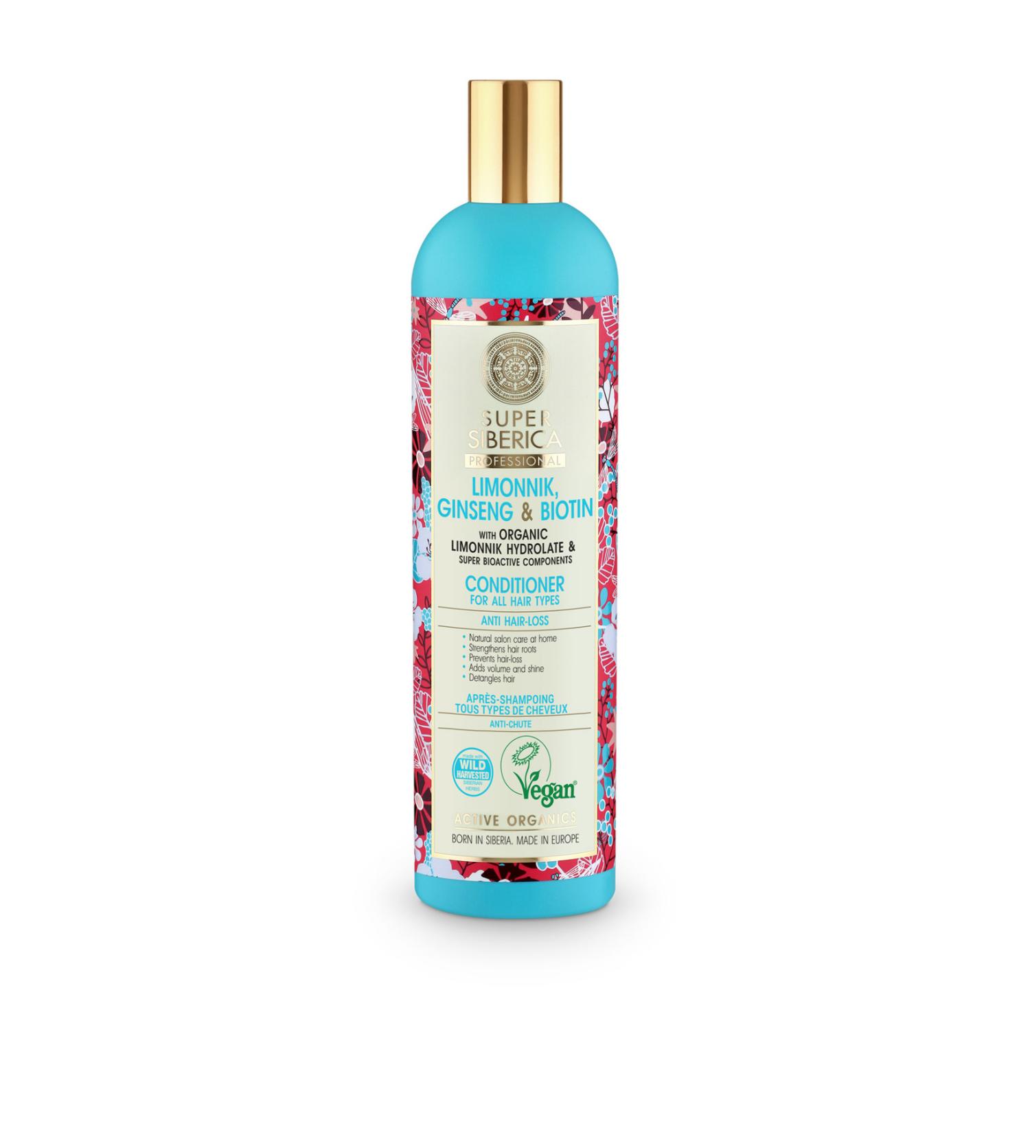 Natura Siberica Super Siberica Hair Conditioner with Limonnic and Ginseng for All Hair Types 400 ml