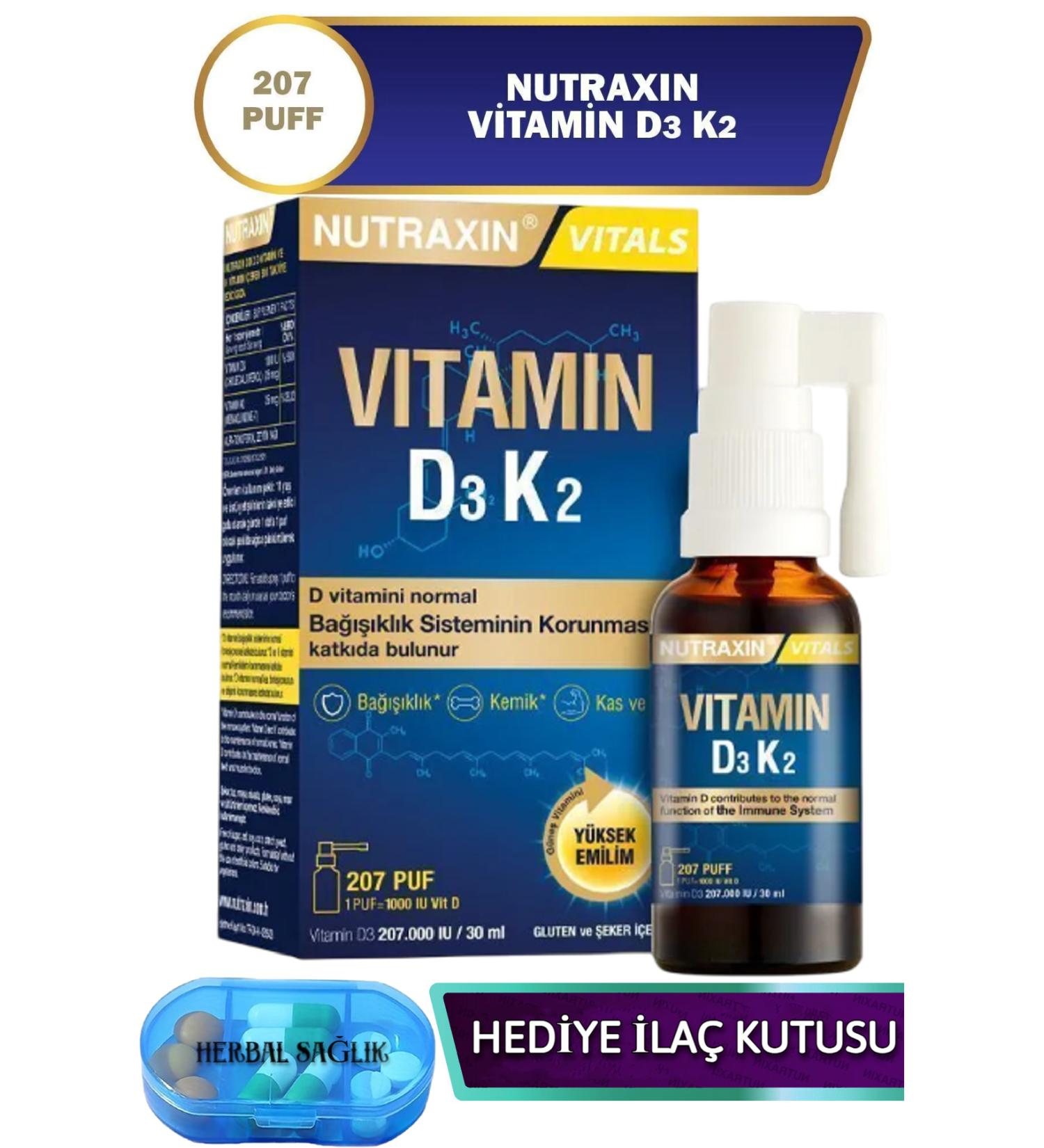 Nutraxin Vitamin D3k2 30 ml Spray