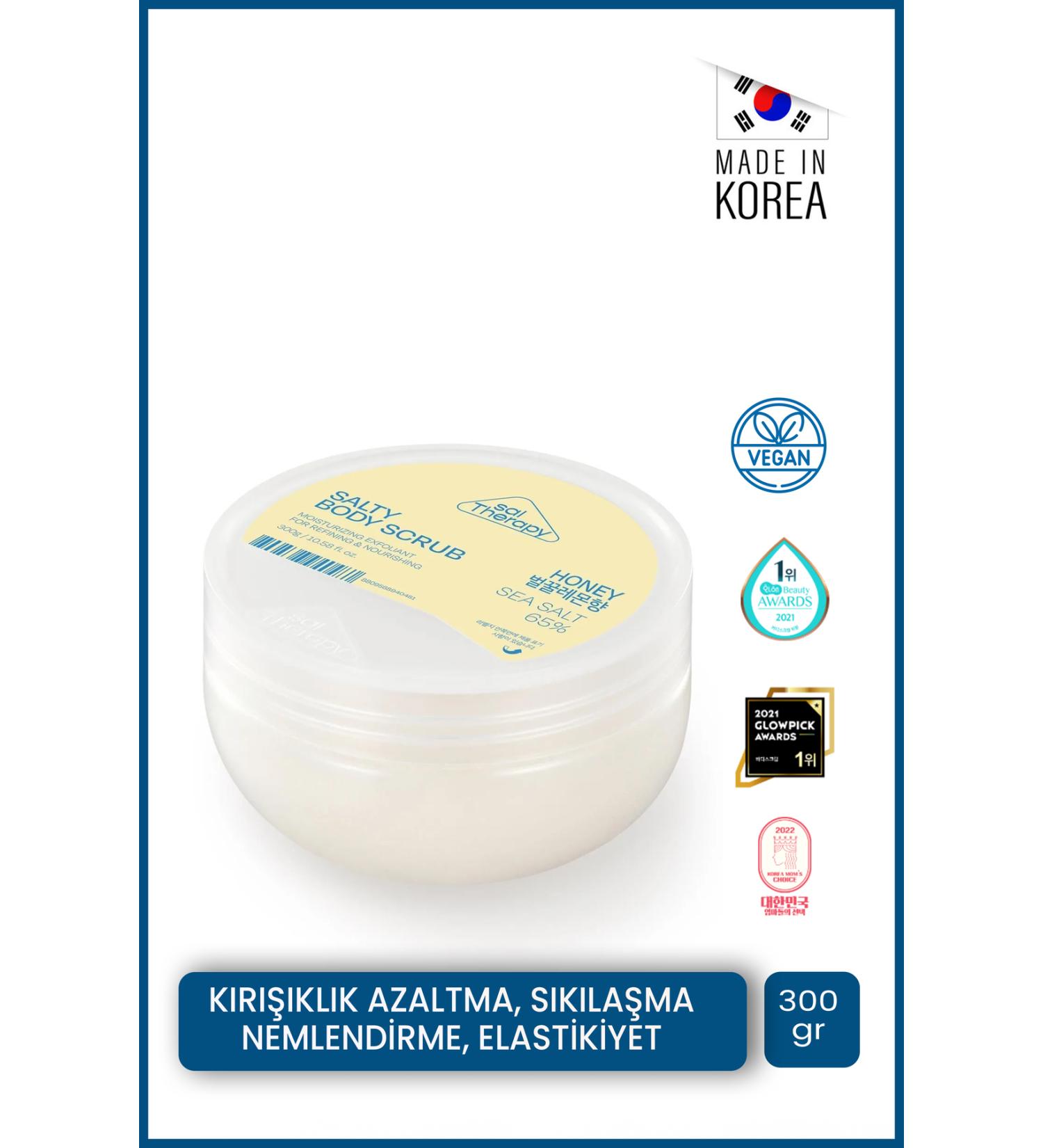 SalTherapy Body Scrub 300 Ml | Moisturizing Purifying | Korean Sea Salt Lemon Gangwon Honey - Buy Online on GoSupps.com