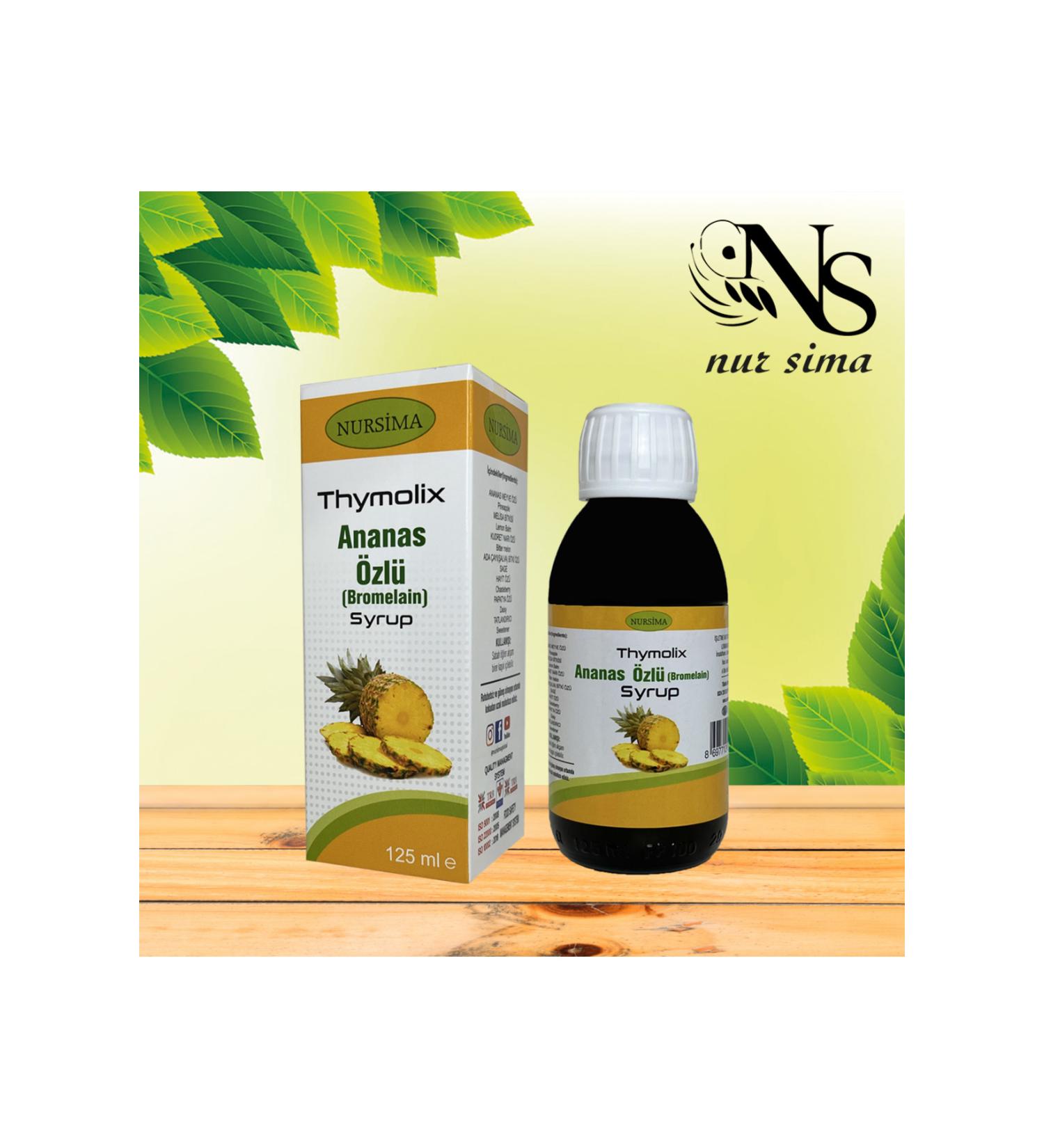 Nursima Pineapple Extract Bromelain Syrup 125 ml - Buy Online on GoSupps.com