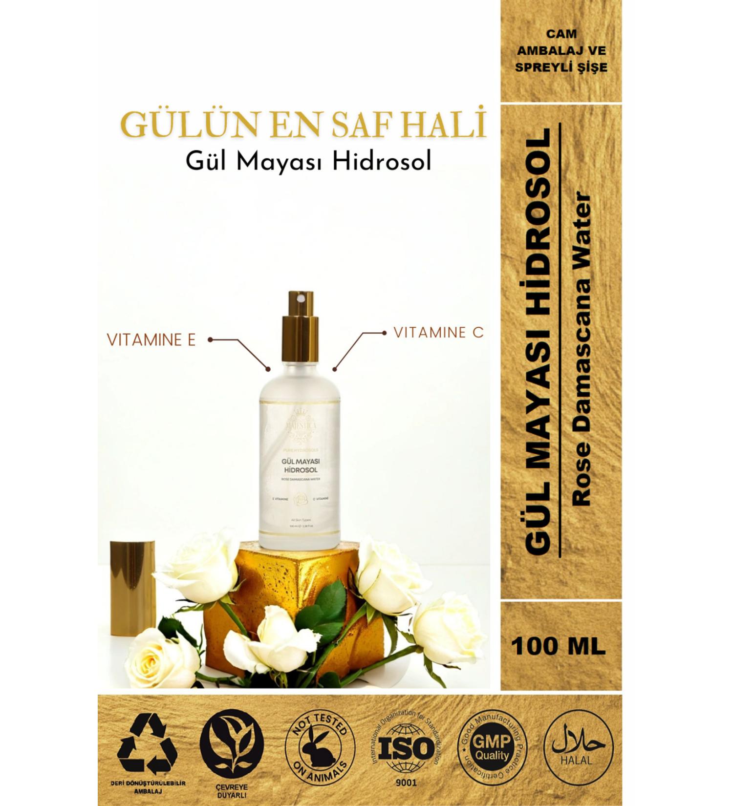 Majestica Rose Yeast Hydrosol 100 ml Brightening and Pore Tightening - Buy Online on GoSupps.com