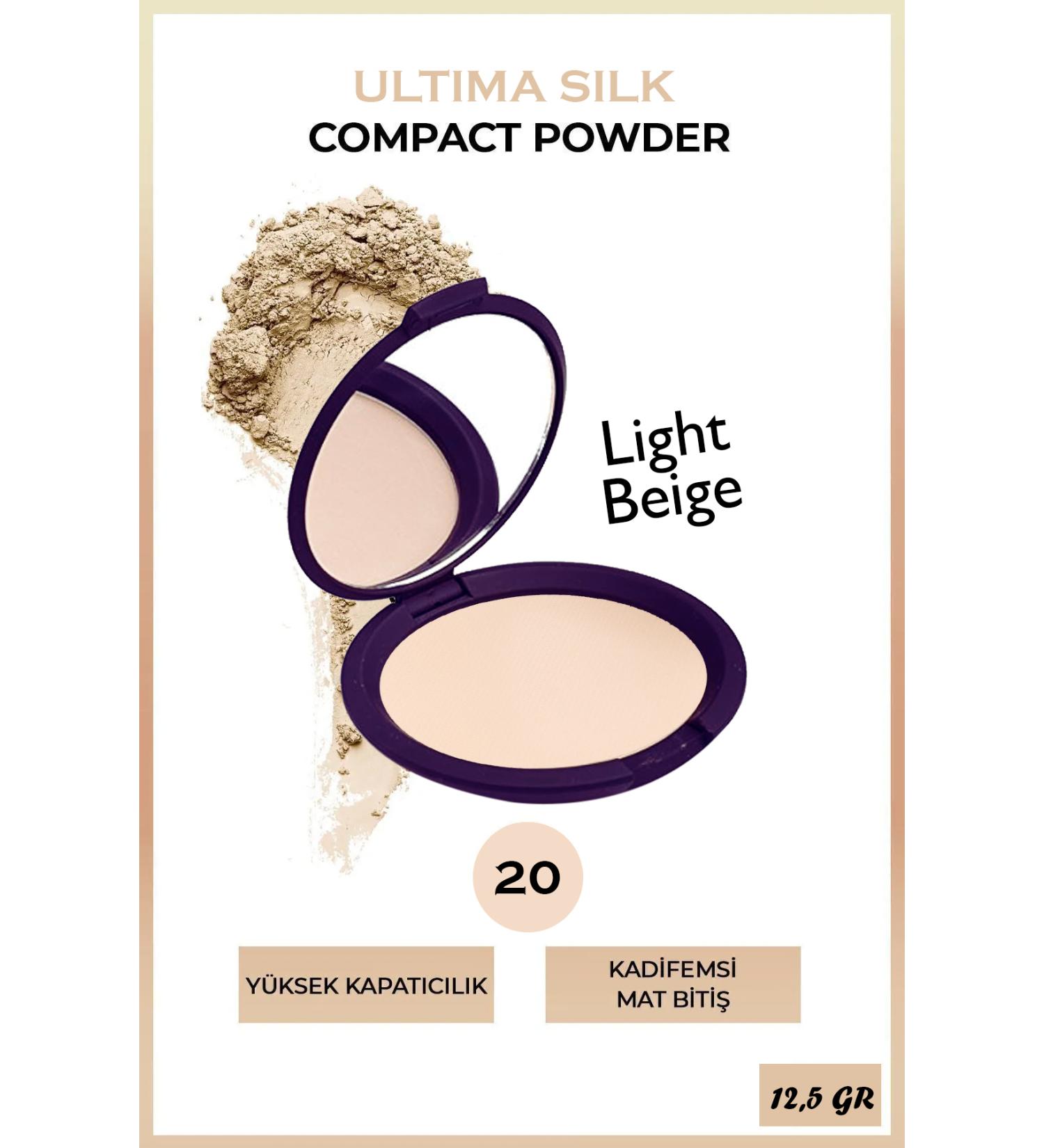 Pastel Ultima Silky Powder - Pressed Permanent Matte Powder Very Light Tone No:20