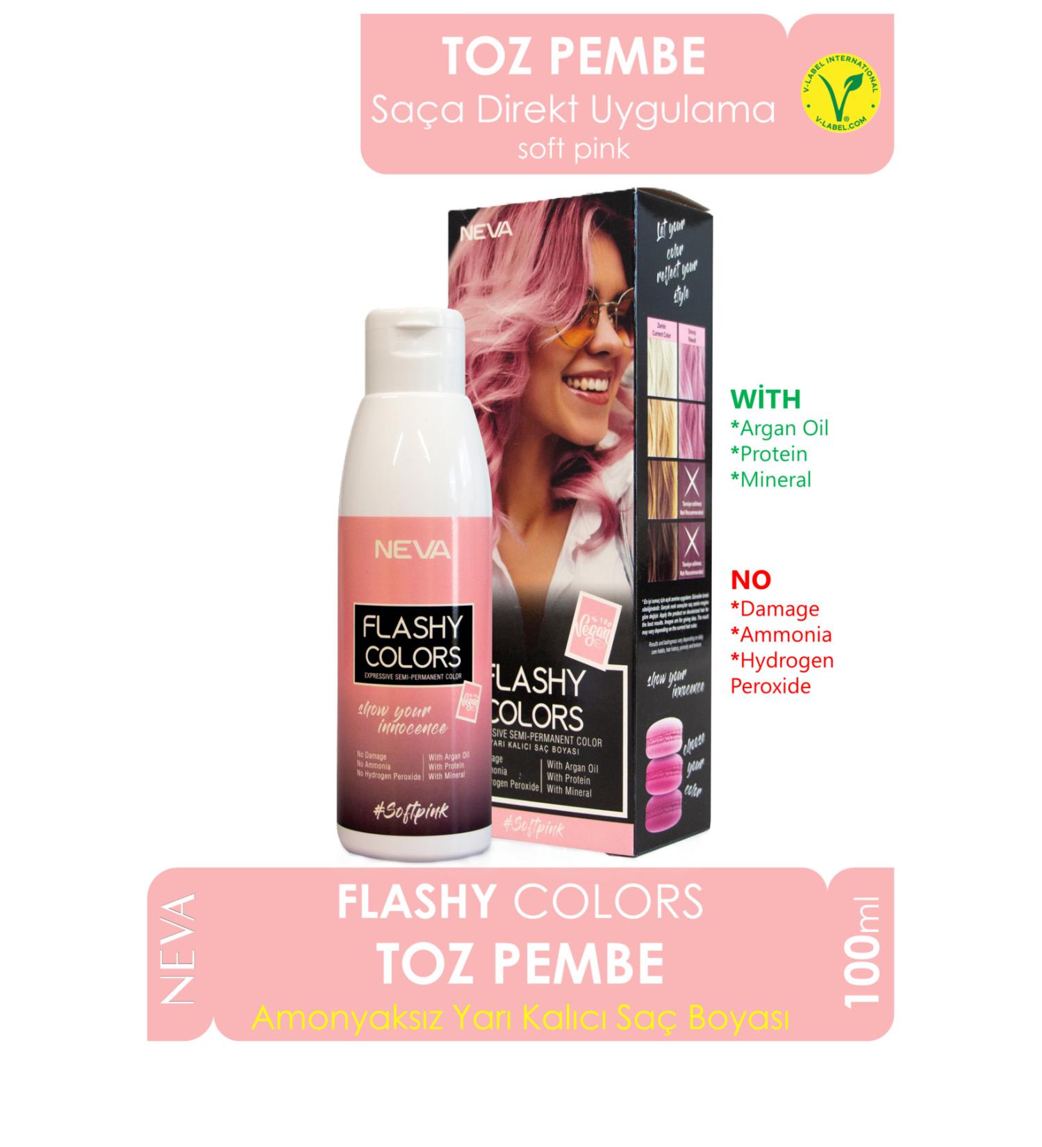 Flashy Colors Flashy Color Dusty Pink 100ml Vegan Direct Applied Hair Dye - Buy Online on GoSupps.com