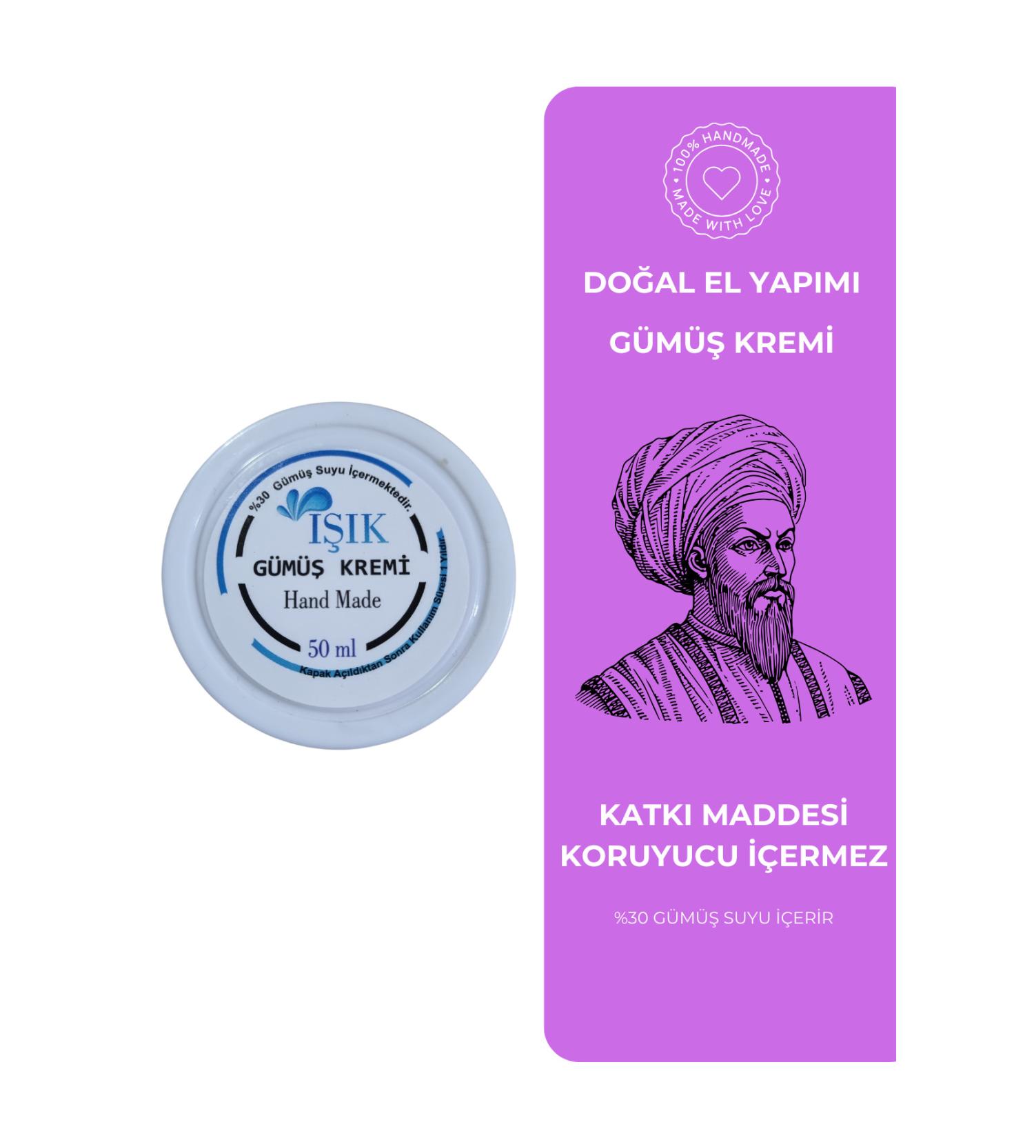 I IK I k Silver Cream 100% Natural Handmade (with Silverwater and Herbal Natural Extracts)