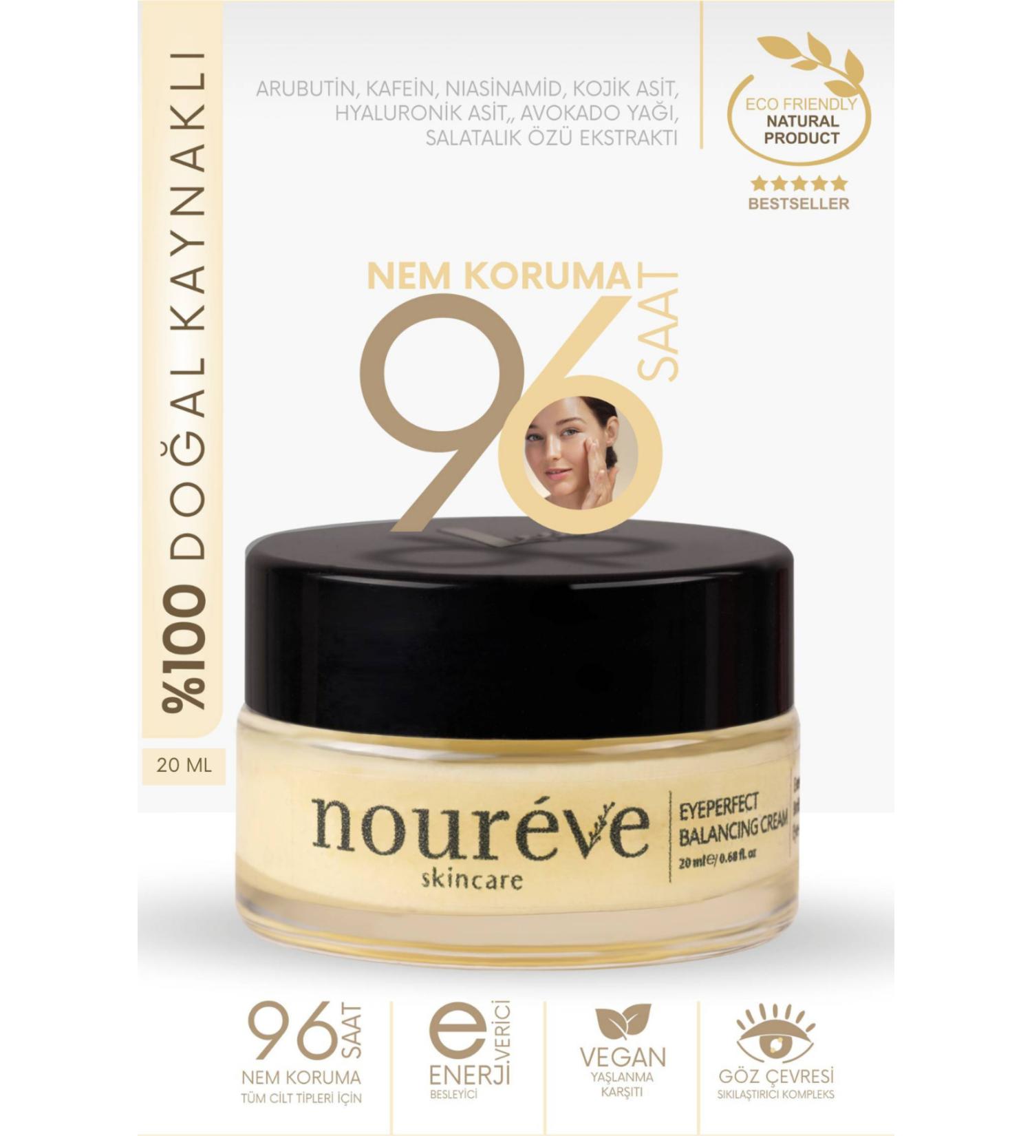 noureve Anti-Wrinkle Puffiness Dark Circle Anti-Spot Eye Contour Cream Arbutin Caffeine Avocado Oil - Buy Online on GoSupps.com