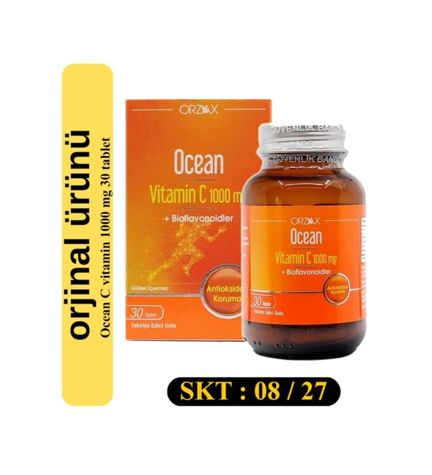 Ocean Vitamin C 1000 mg 30 Tablets