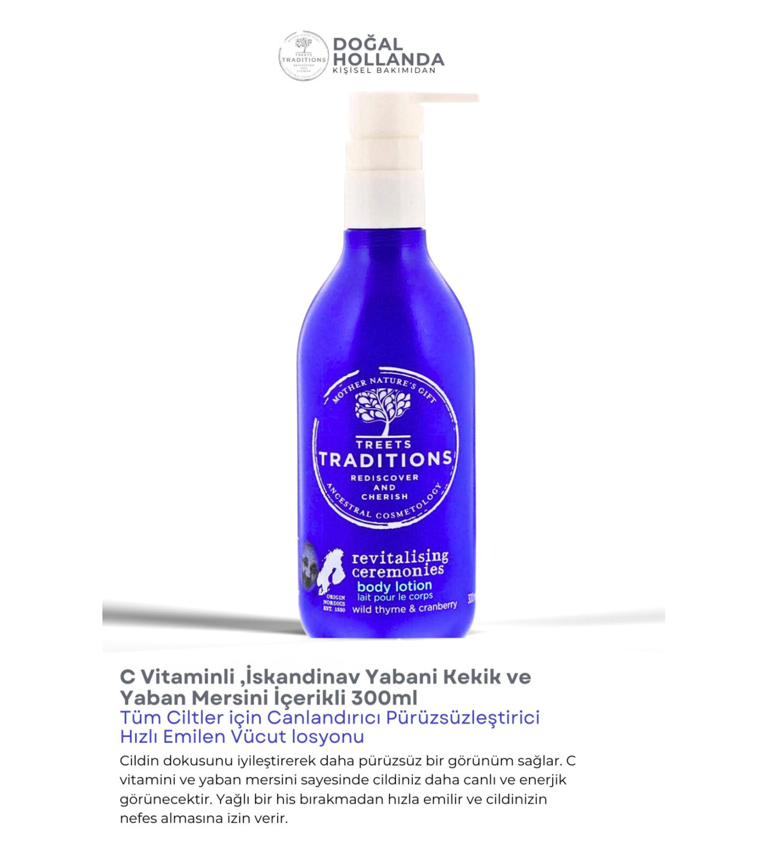 Treets Revitalizing Smoothing Fast Absorbing Body Lotion for All Skin Types with Blueberry - Buy Online on GoSupps.com