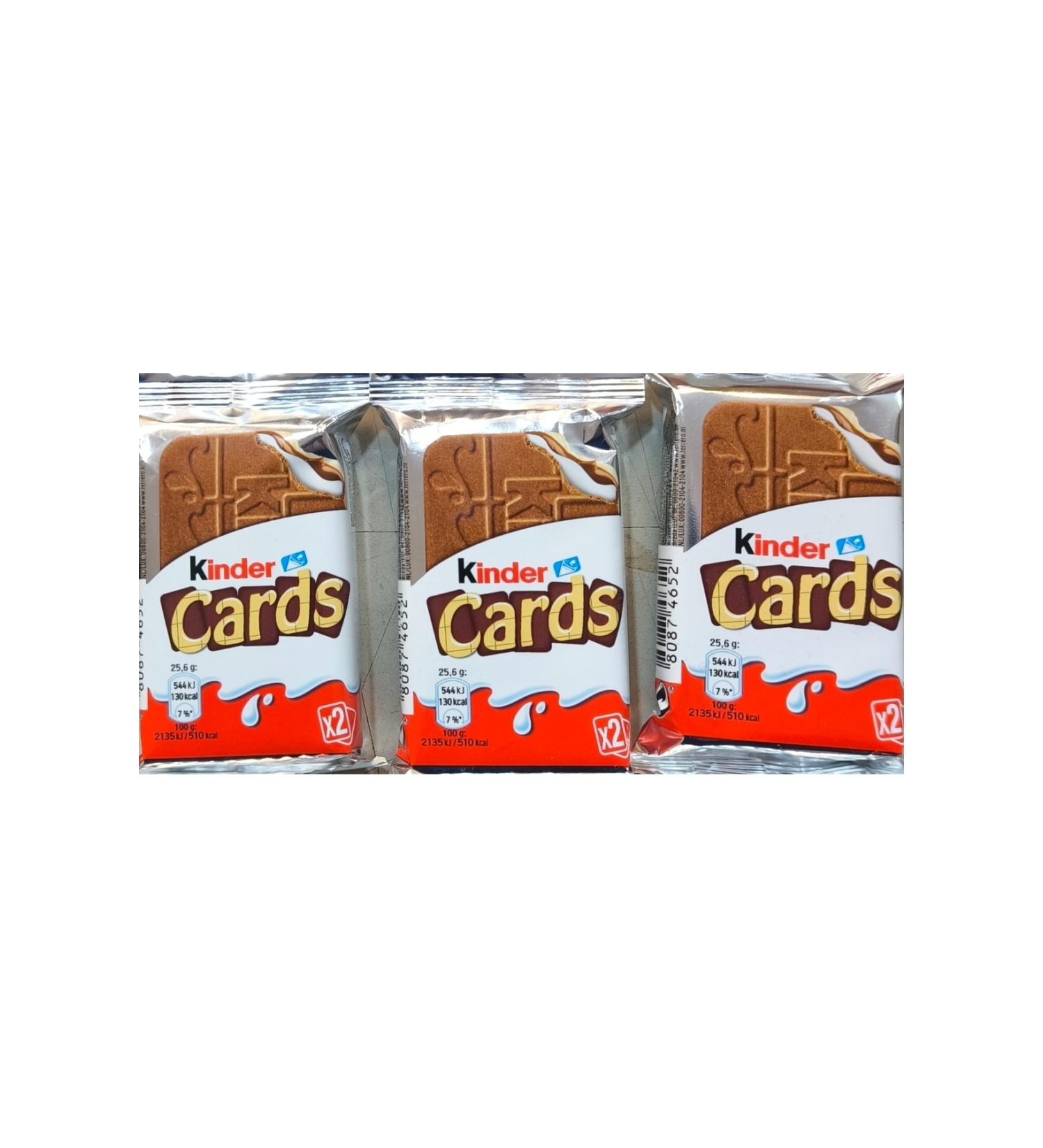 Kinder Thin Crunchy Biscuits with Rich Milk and Intense Dark Cocoa Cards 25.6 Grams x 30 Pieces - Buy Online on GoSupps.com