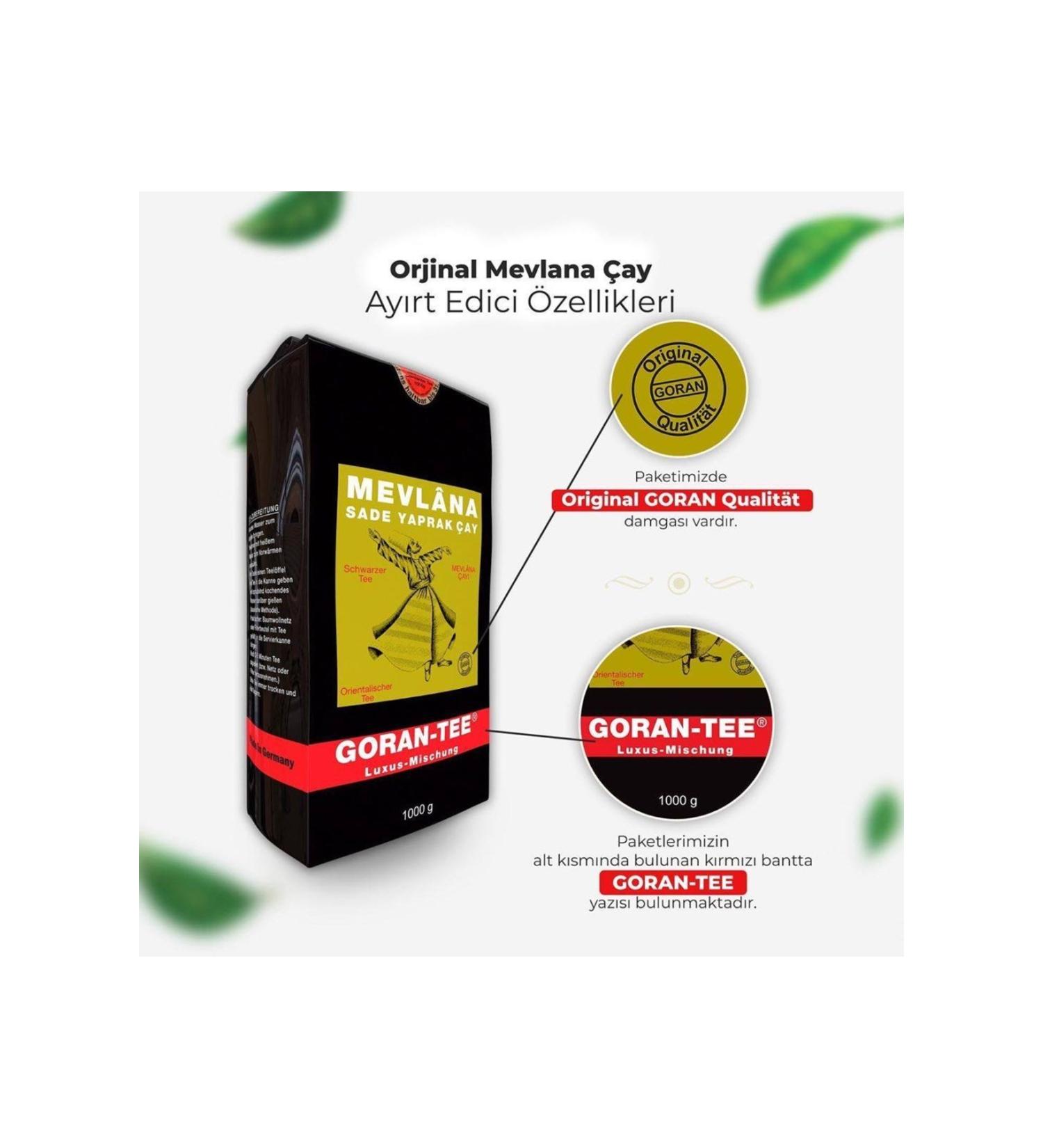 Goran tee Mevlana plain leaf tea luxus mischung Goran tee Mevlana plain leaf tea 1000 grams luxus mischung