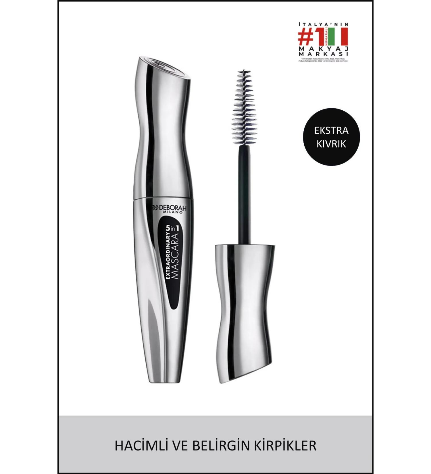 Deborah Milano Extraordinary 5 In1 Mascara Black - Buy Online on GoSupps.com