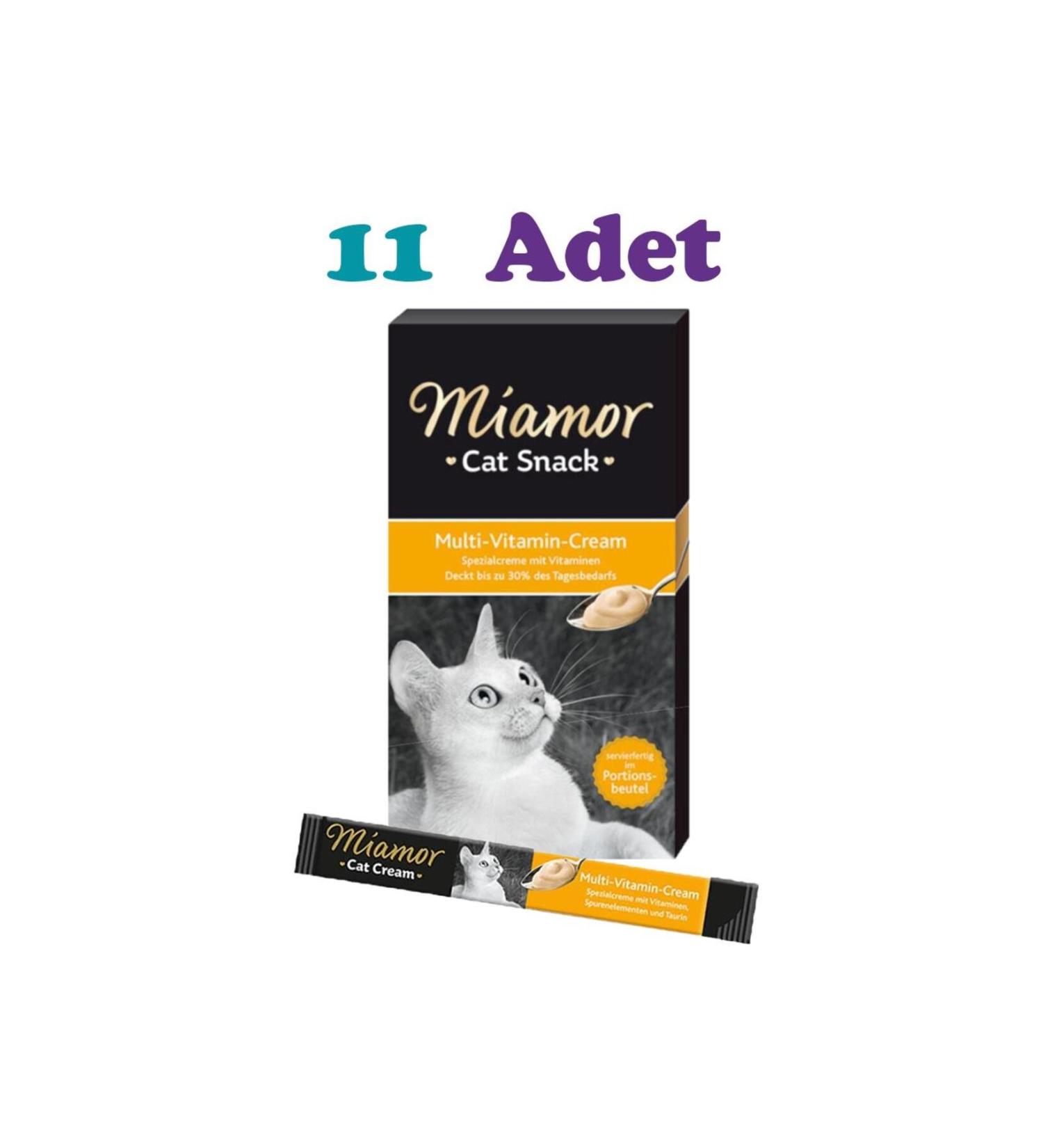 Miamor Multi Vitamin Cream Cat Reward Food 6 15g (11 PIECES)
