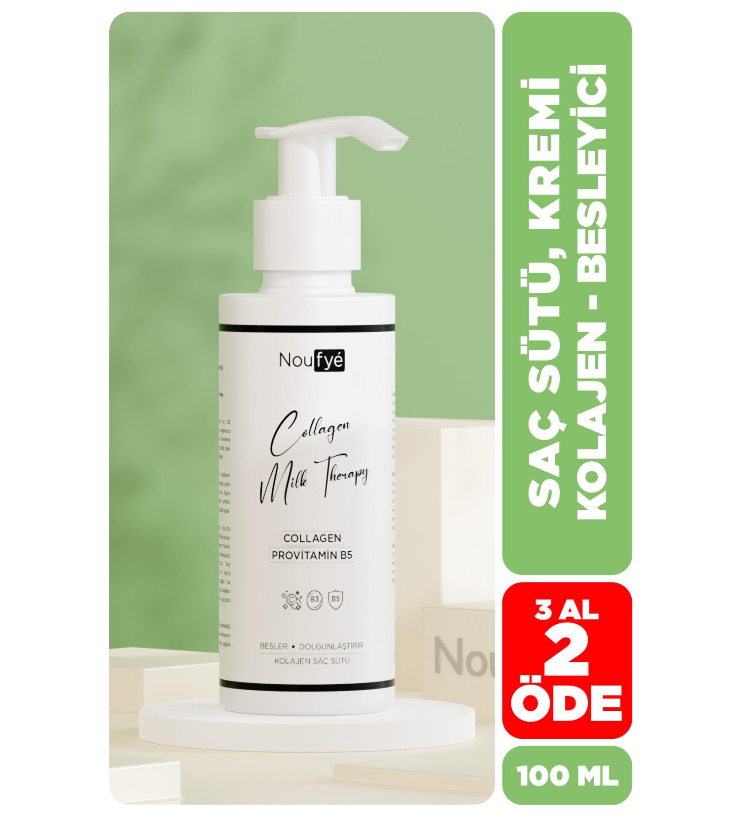 NOUFYE Collagen & Provitamin B5 Hair Milk Cream & Milk Therapy 100 Ml - Buy Online on GoSupps.com