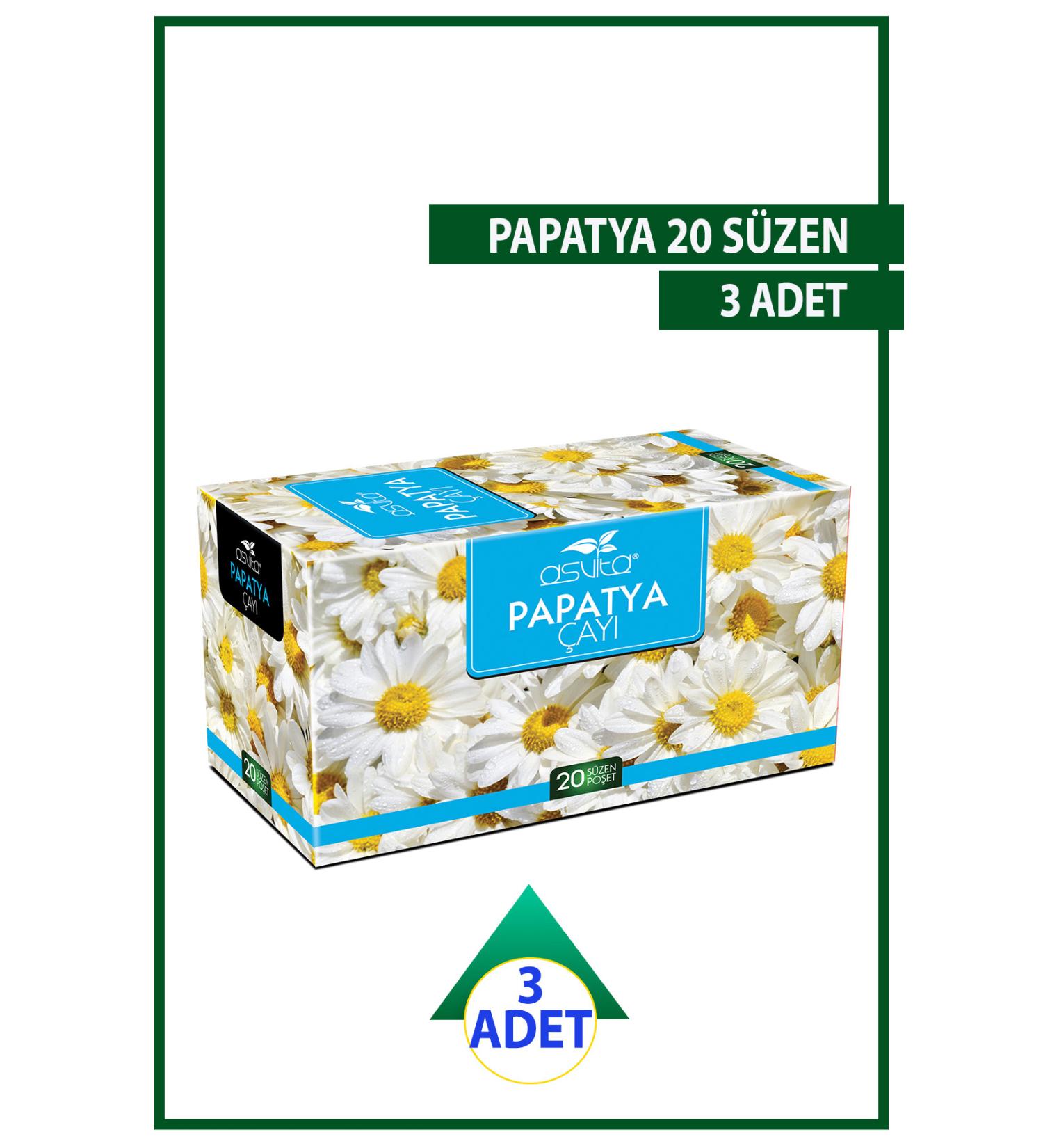 ASVITA Asvita Chamomile Tea 3 Pack 3x20 Filtering Bags