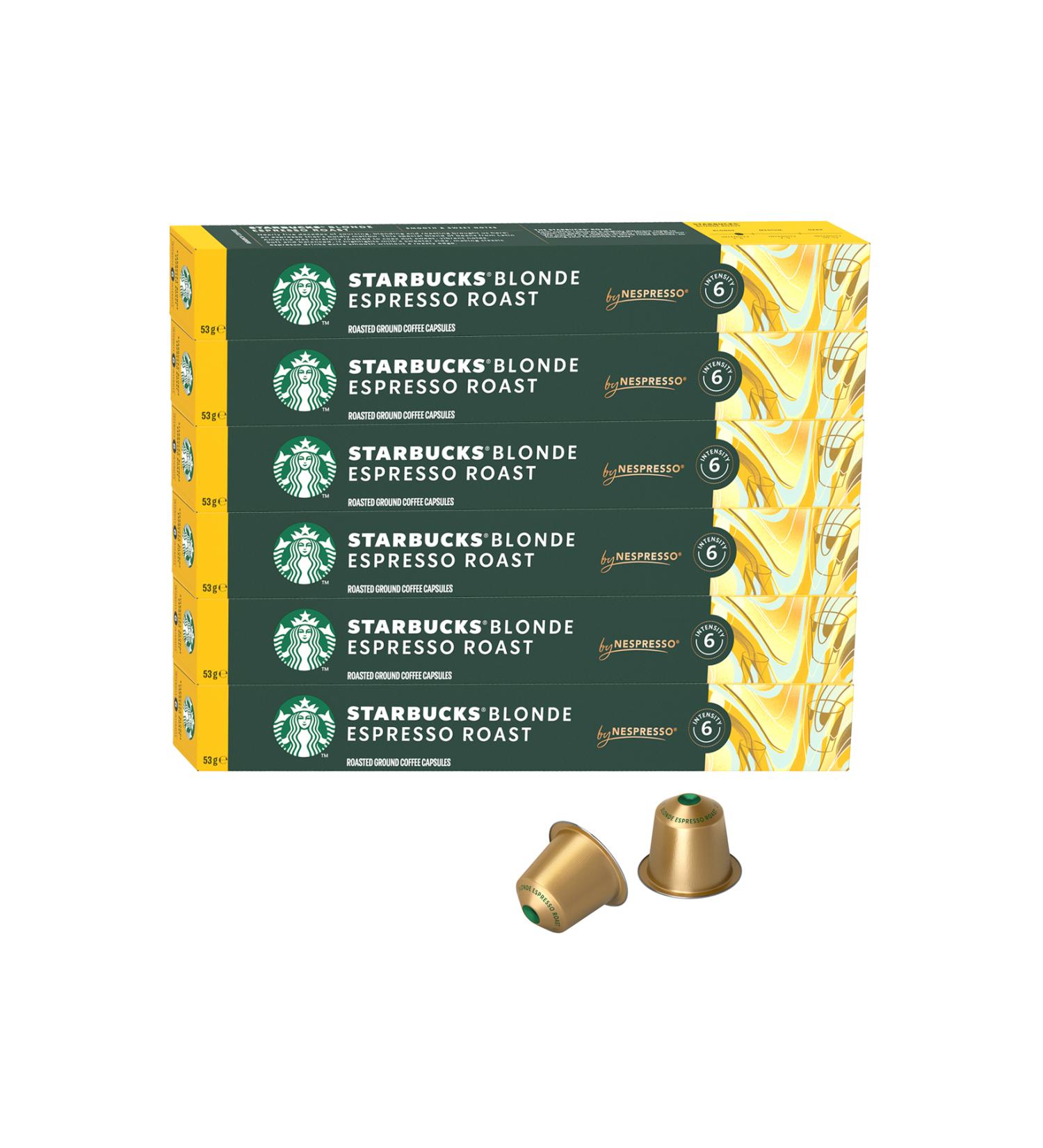 Starbucks Espresso Blonde Capsule Coffee 10 Pack x 6 Pieces - Buy Online on GoSupps.com