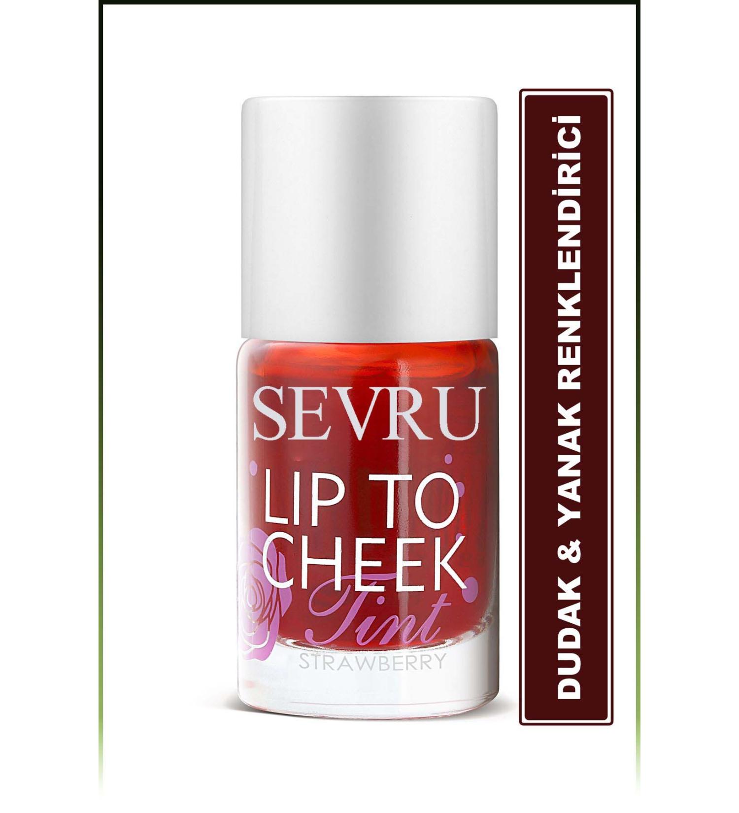 SEVRU Lip To Cheek Tint/liquid Lipstick & Blush Strawberry Color - Buy Online on GoSupps.com
