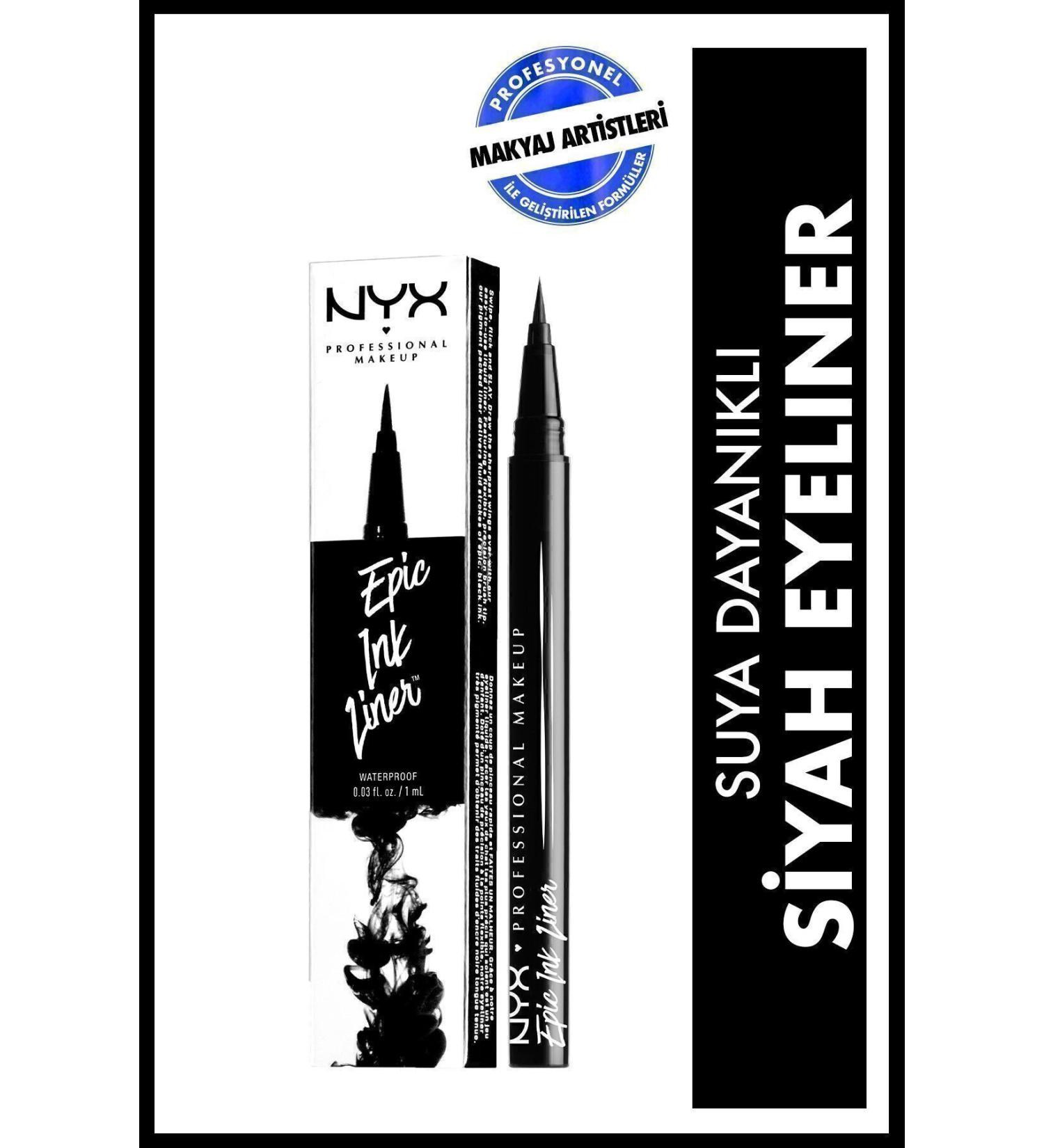 NYX Professional Makeup Black Eyeliner - Epic Ink Liner - Buy Online on GoSupps.com