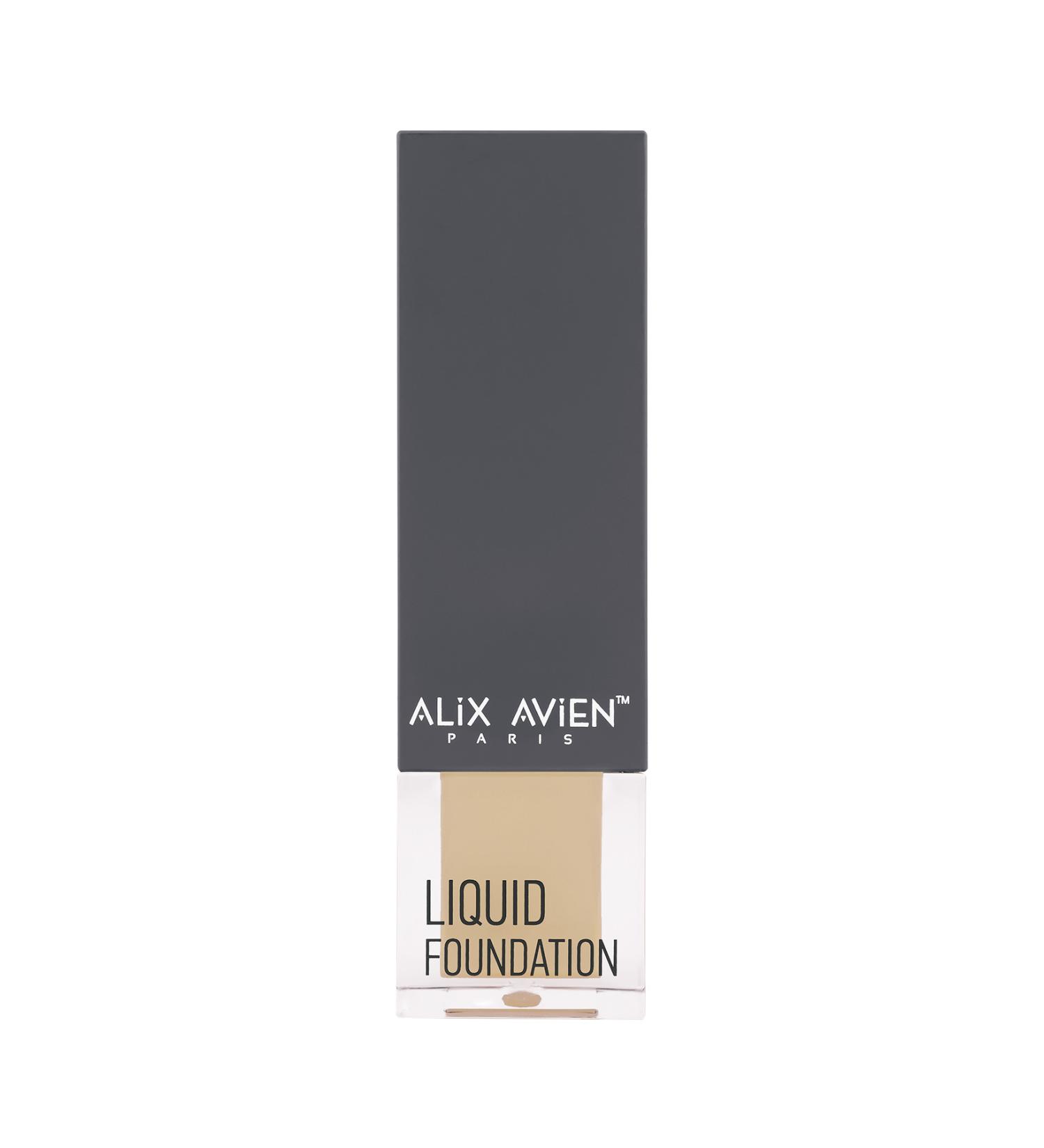 Alix Avien Liquid Foundation 301 Soft Ivory-liquid Foundation Skin Make-up-natural Bright Effect Creamy Structure-spf 35 - Buy Online on GoSupps.com