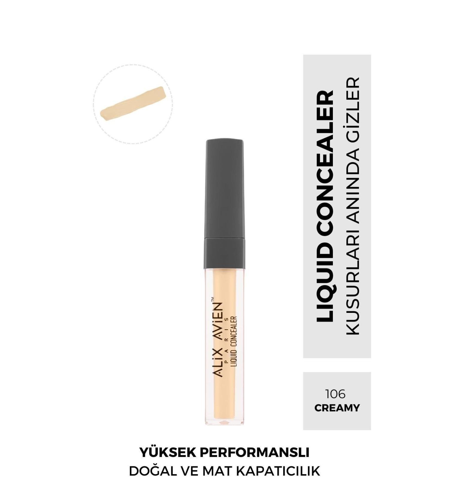 Alix Avien Liquid Under Eye Concealer - Medium Skin Neutral Skin Undertone - Liquid Concealer 106 Creamy - Buy Online on GoSupps.com
