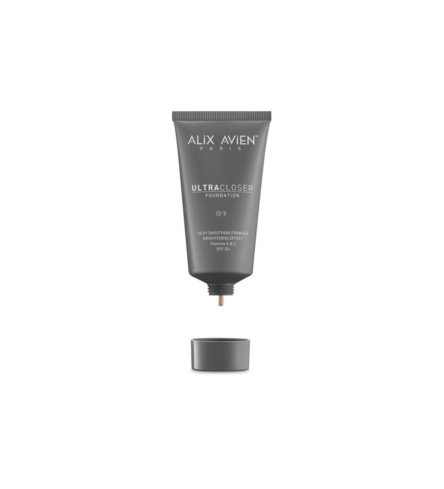Alix Avien Full Coverage Foundation Light Skin - Ultra Closer Foundation 01 Spf 35 Uva/uvb - 50 ml - Buy Online on GoSupps.com