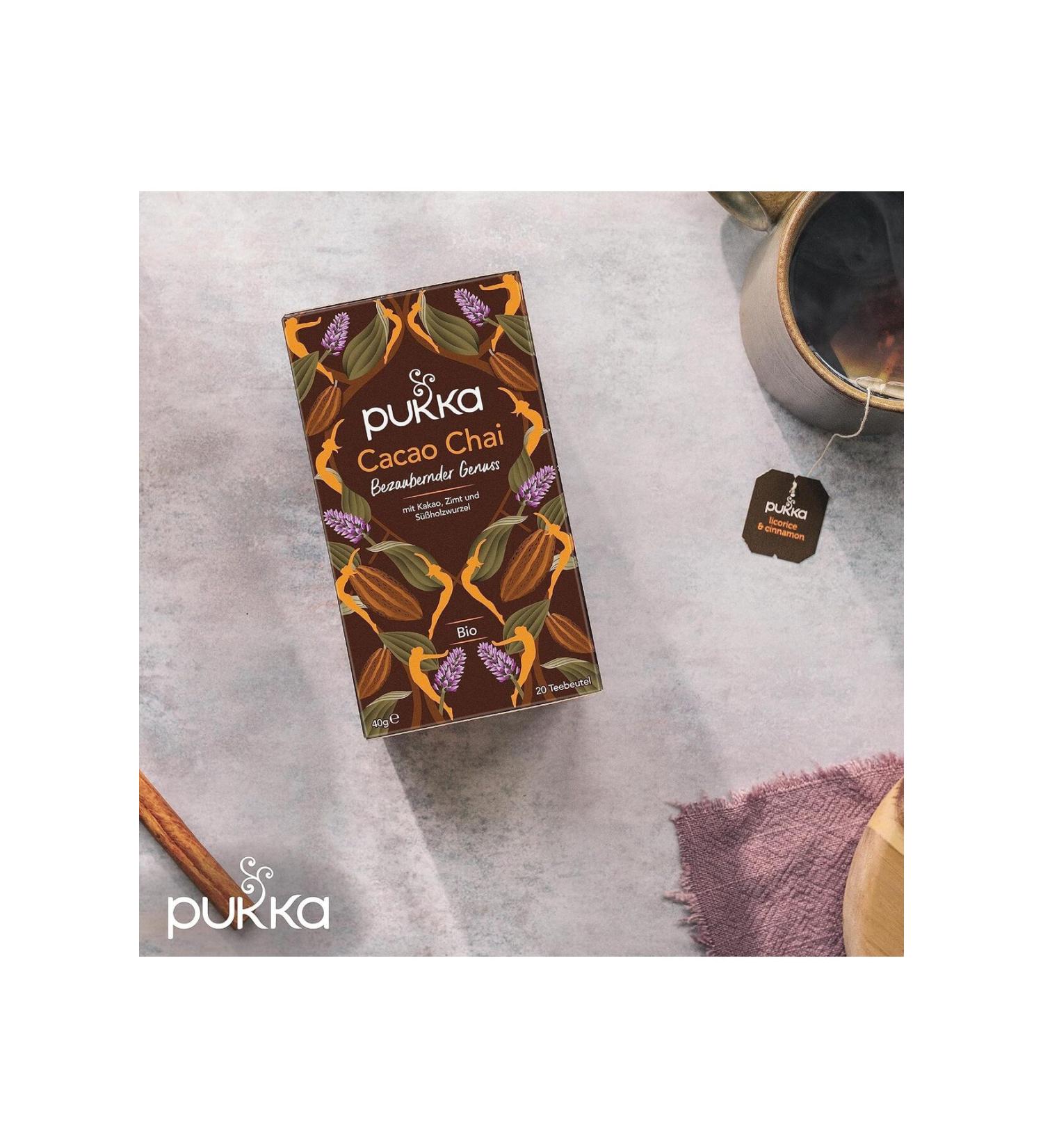 Pukka Cacao Chai Organic Tea - Buy Online on GoSupps.com