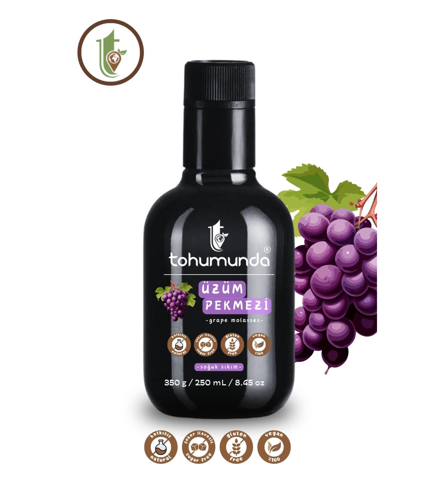 Grape Molasses in Seed 350 Gr (NATURAL WITHOUT ADDING SUGAR VACUUM BOILER MOLASSES) - Buy Online on GoSupps.com