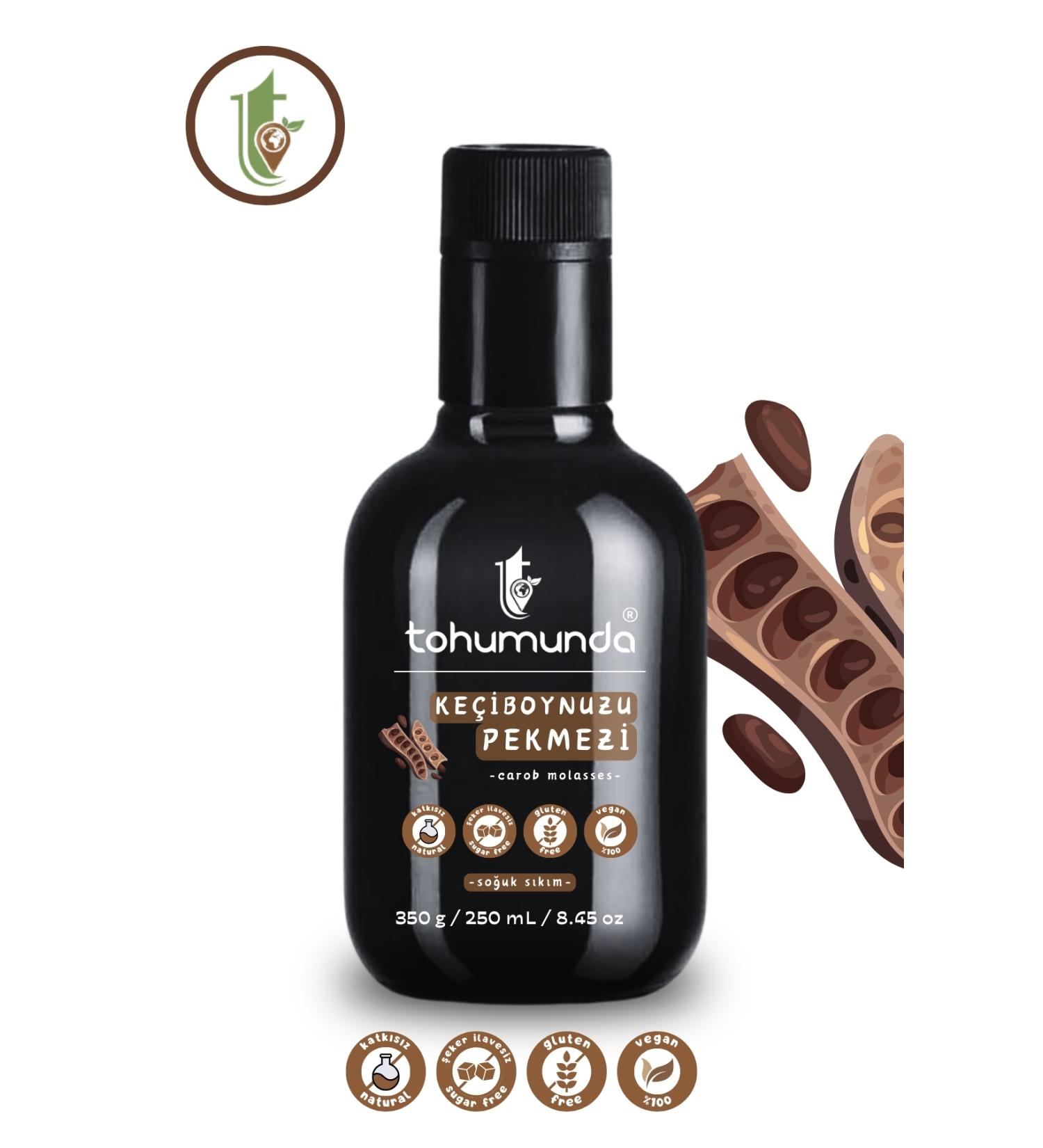 Carob Molasses in Seeds 350 Gr (Natural No Sugar Added Vacuum Cauldron) - Buy Online on GoSupps.com