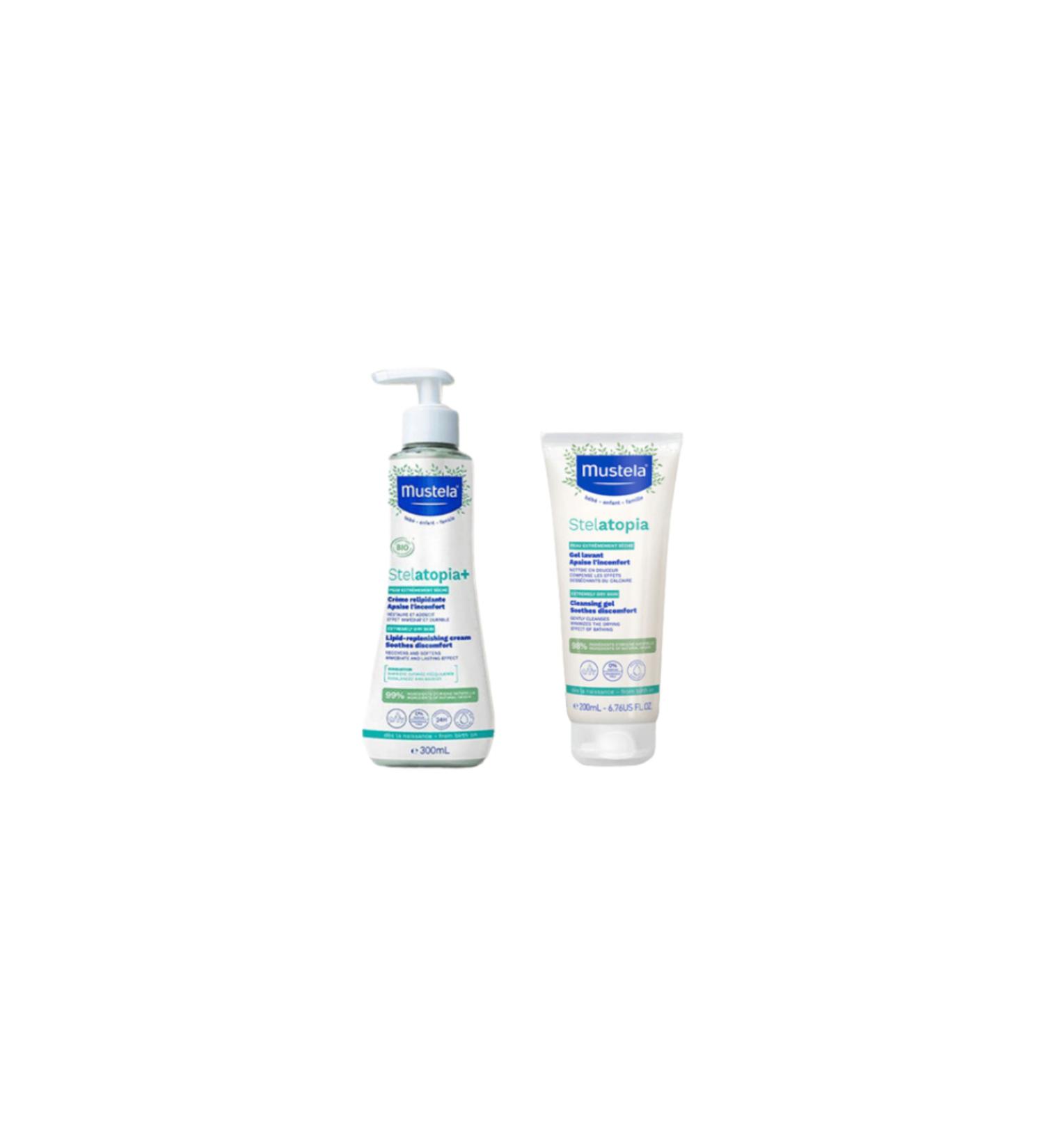 Mustela Stelatopia Regenerating Cream 300 ml Shampoo 200 ml