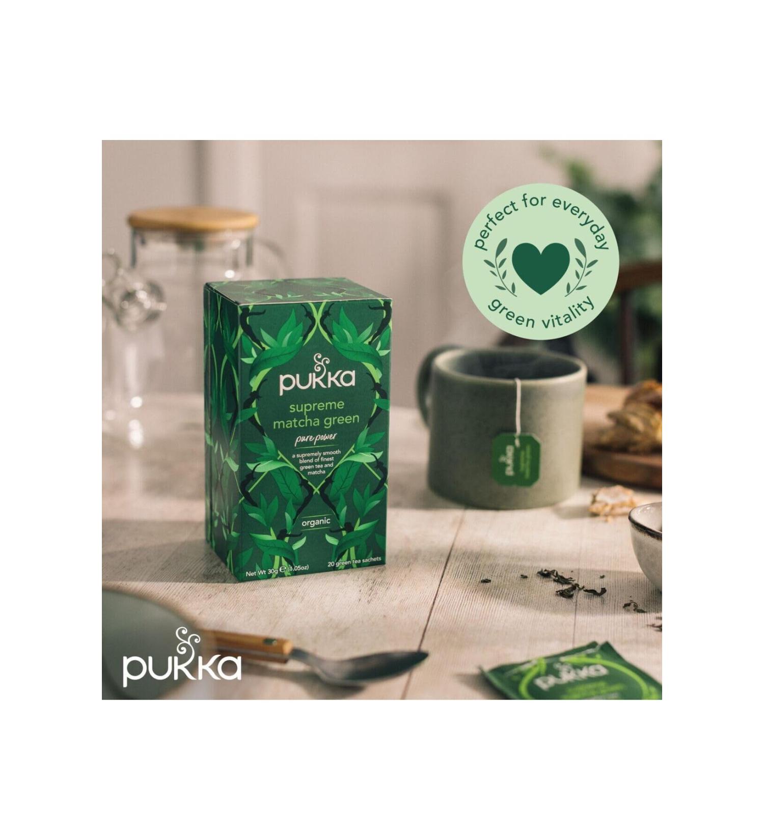 Pukka Supreme Matcha Green Tea Organic Tea - Buy Online on GoSupps.com